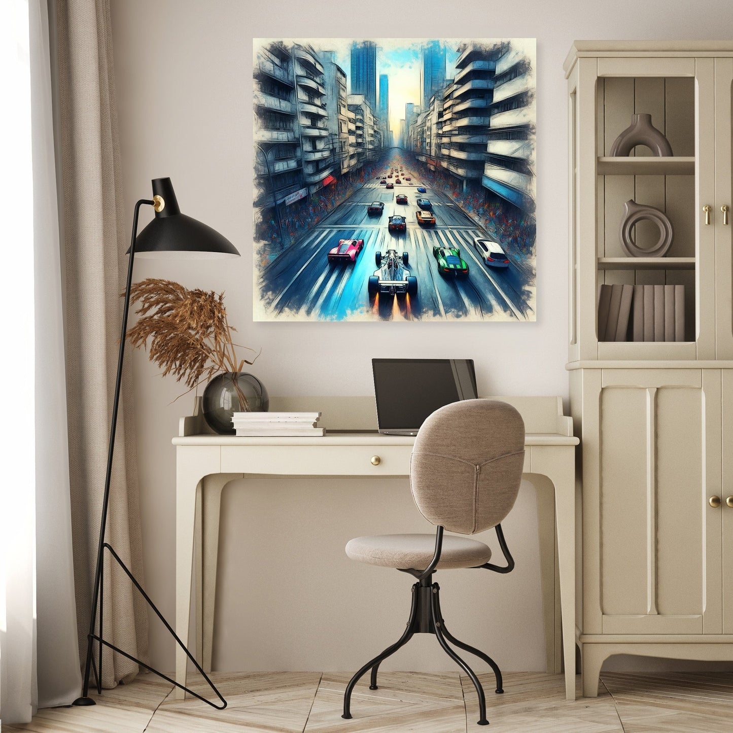 Drone City Racer Canvas