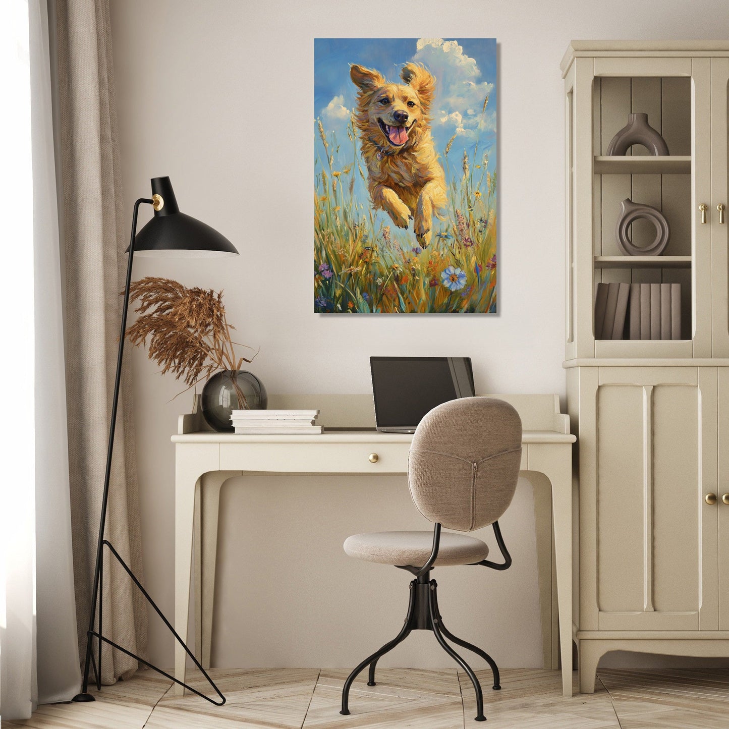 Wagging Tail Joy Canvas