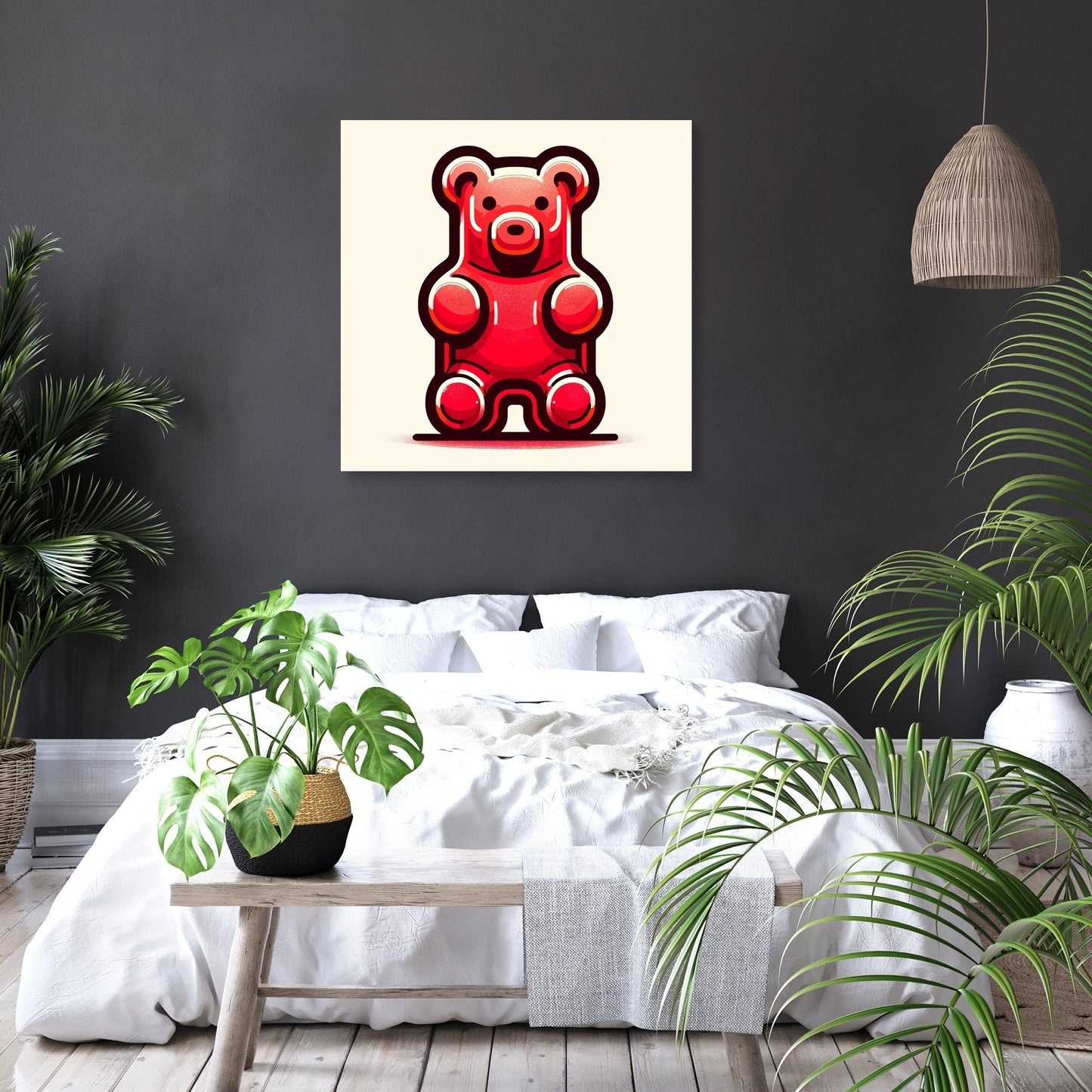 Simple Gummy Bear Canvas