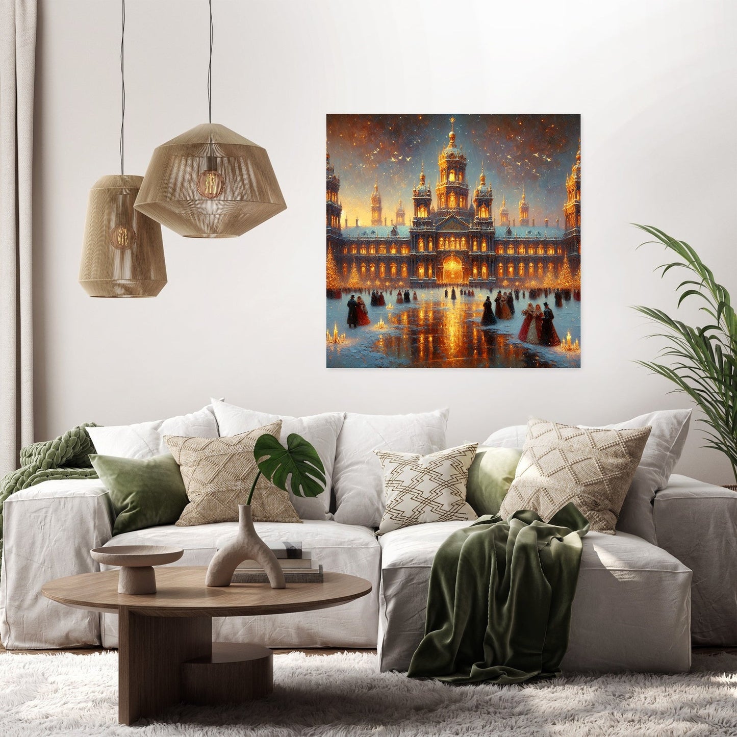 Enchanted Winter Palace Canvas