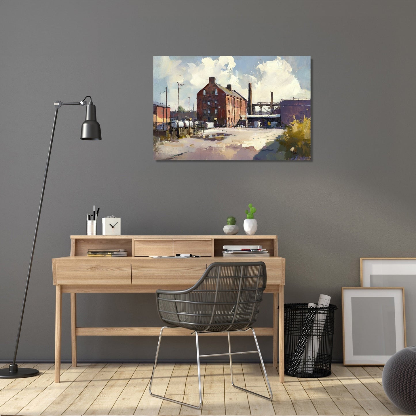 Industrial Heritage Sunlit Canvas