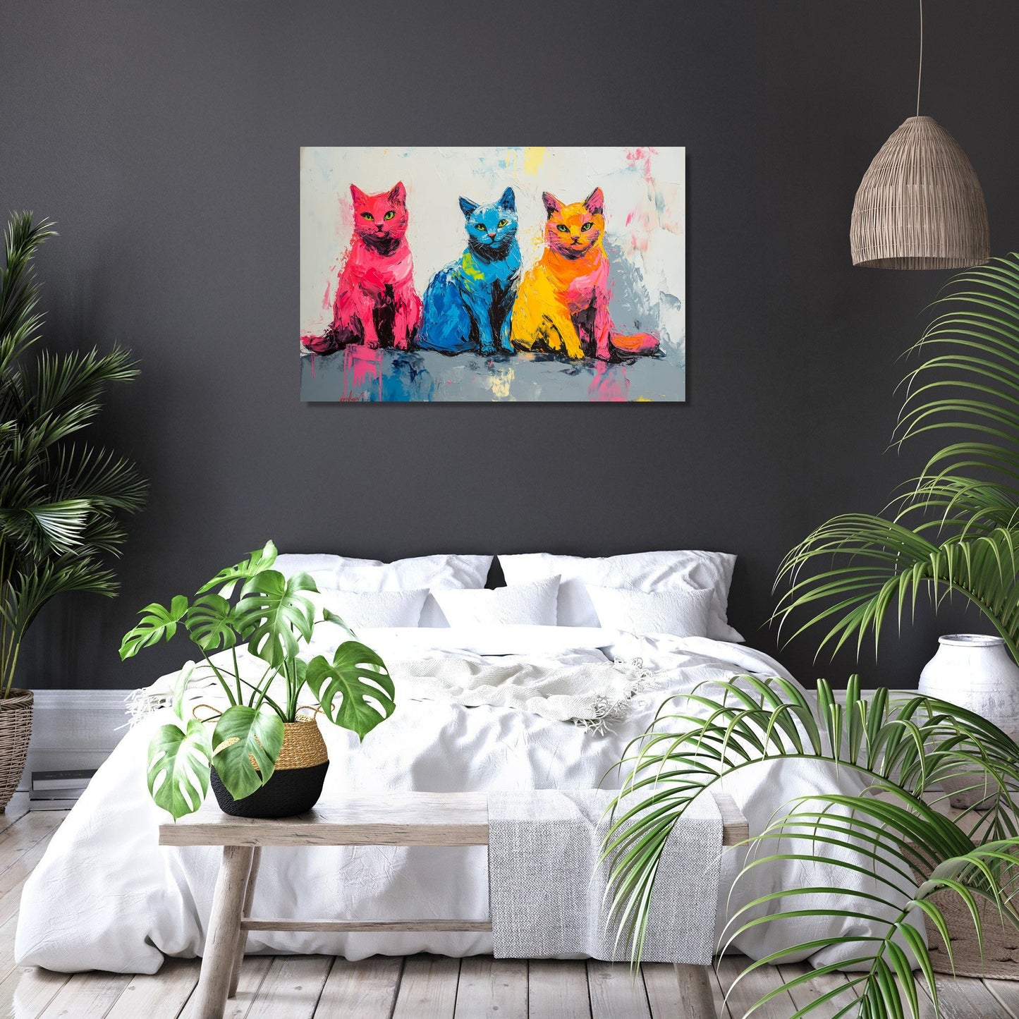 Whiskered Trio Canvas