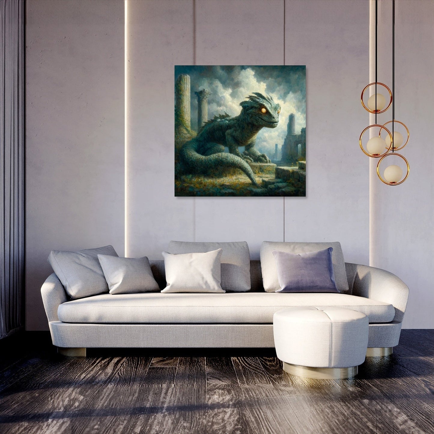 Forgotten Basilisk Ruins Canvas