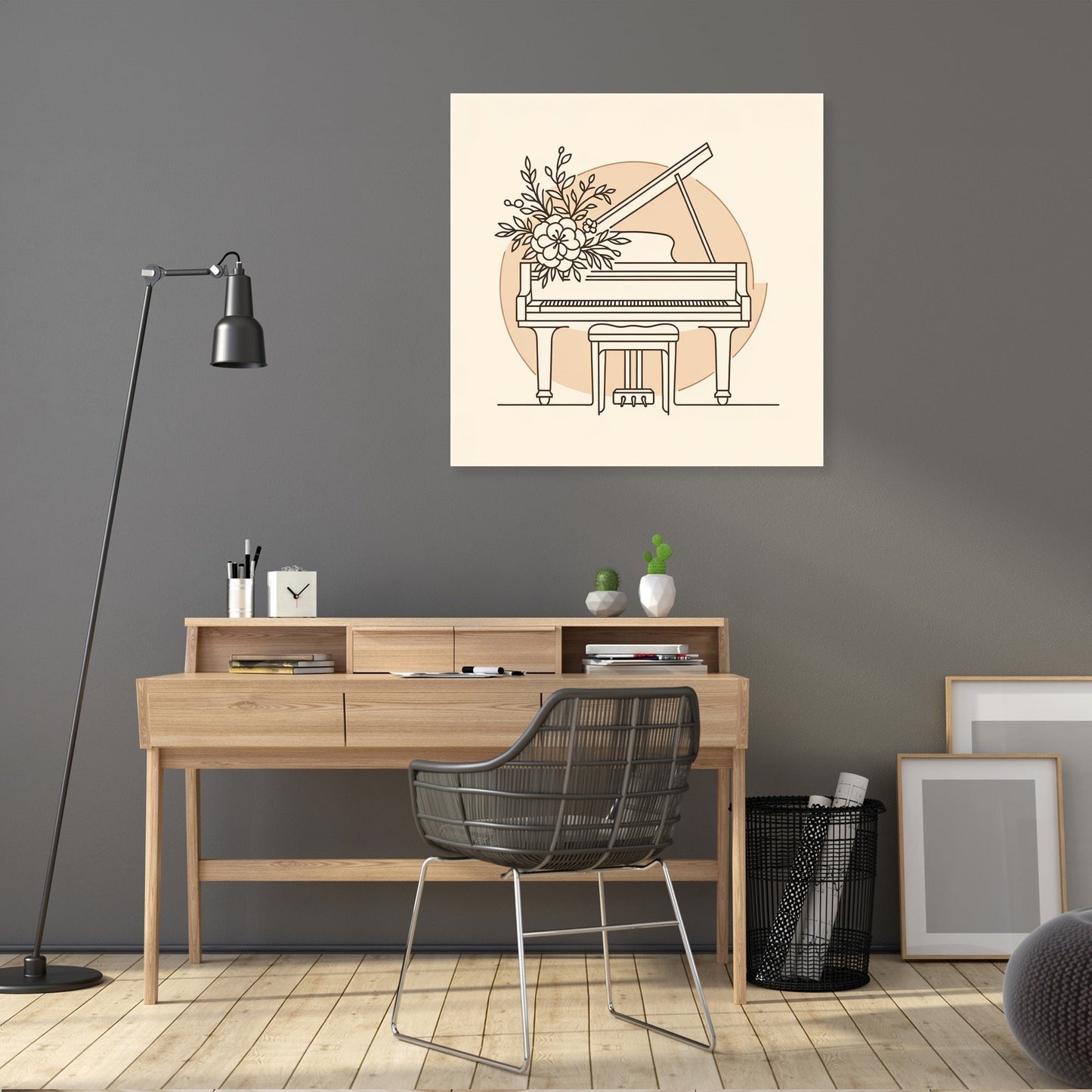 Musical Harmony in Pastel Canvas