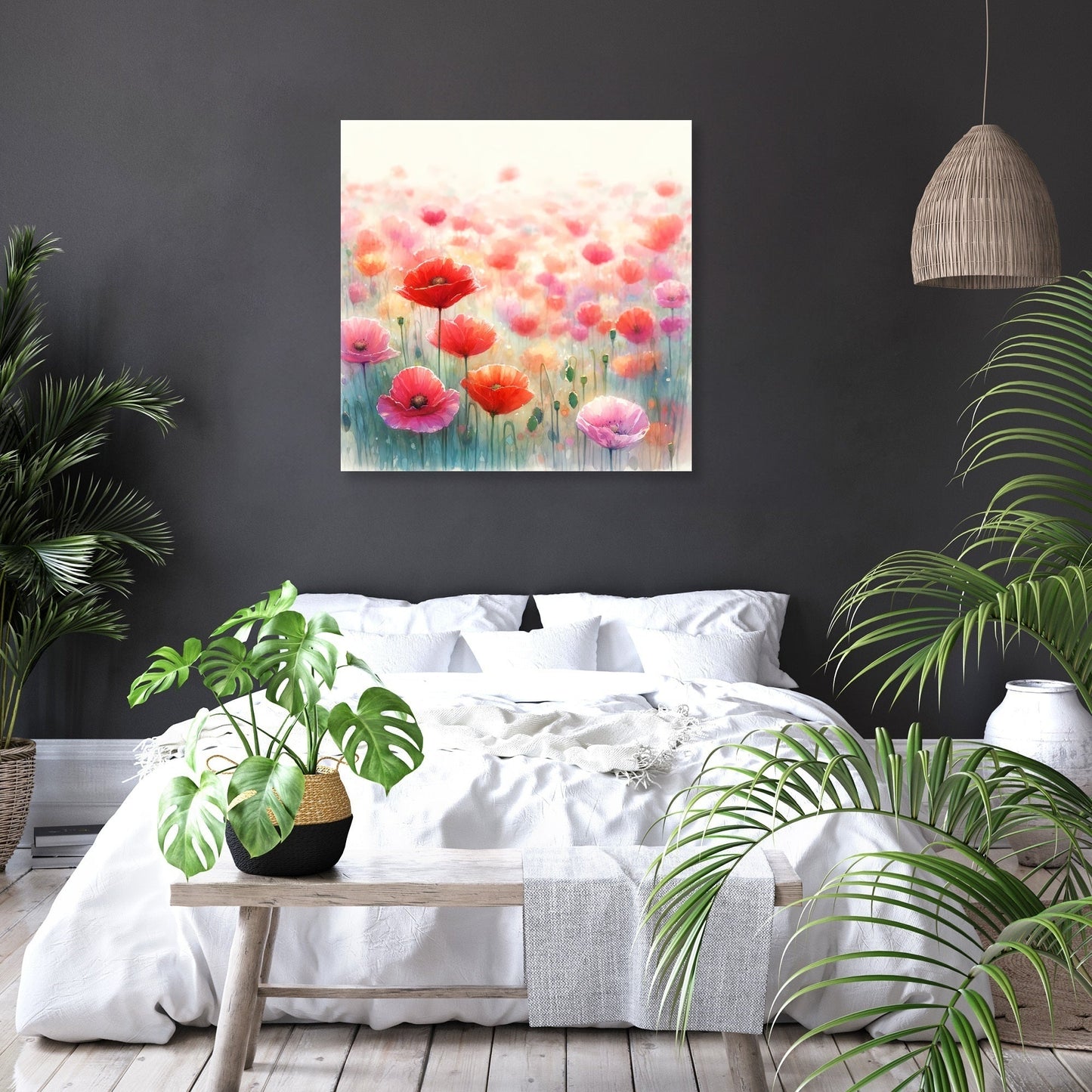Vibrant Poppies Canvas