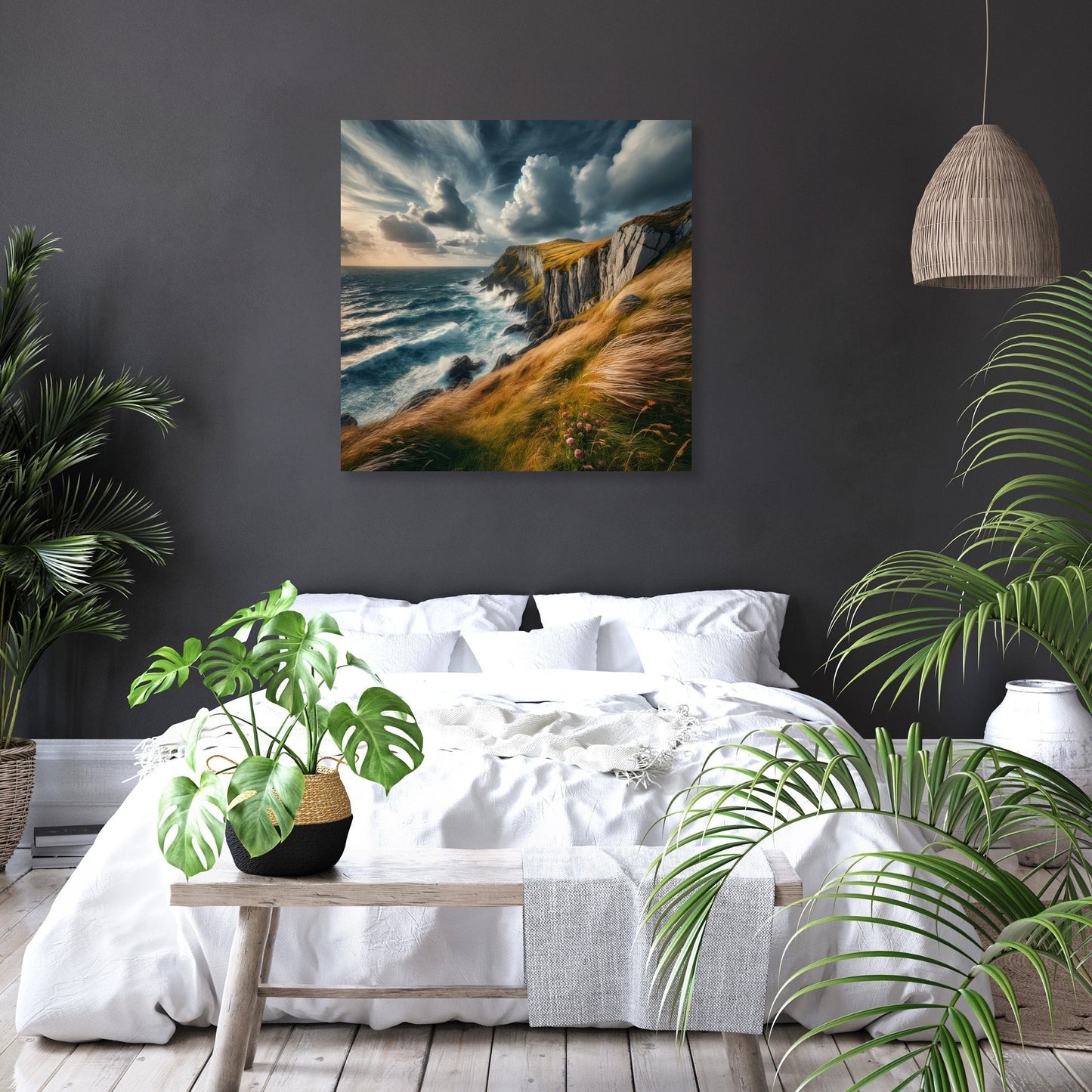 Windy Cliffside Canvas
