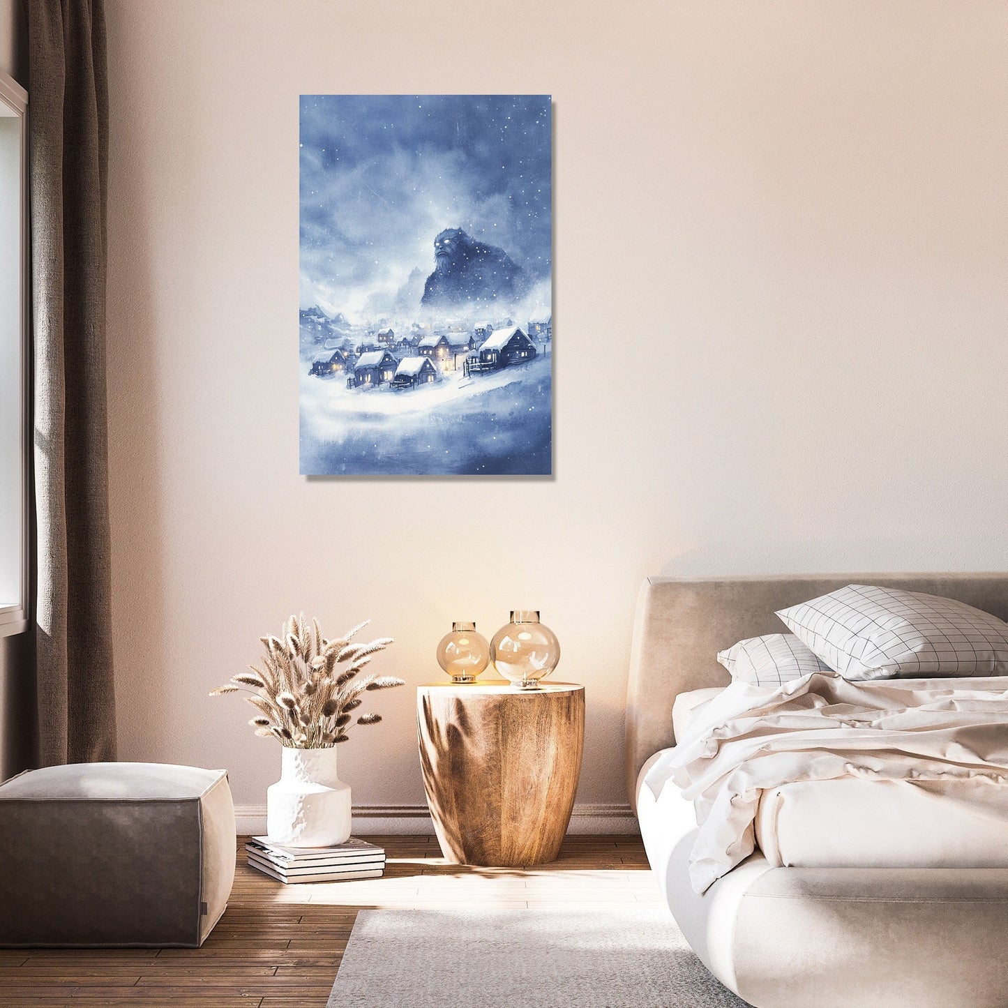 Yeti's Watchful Canvas