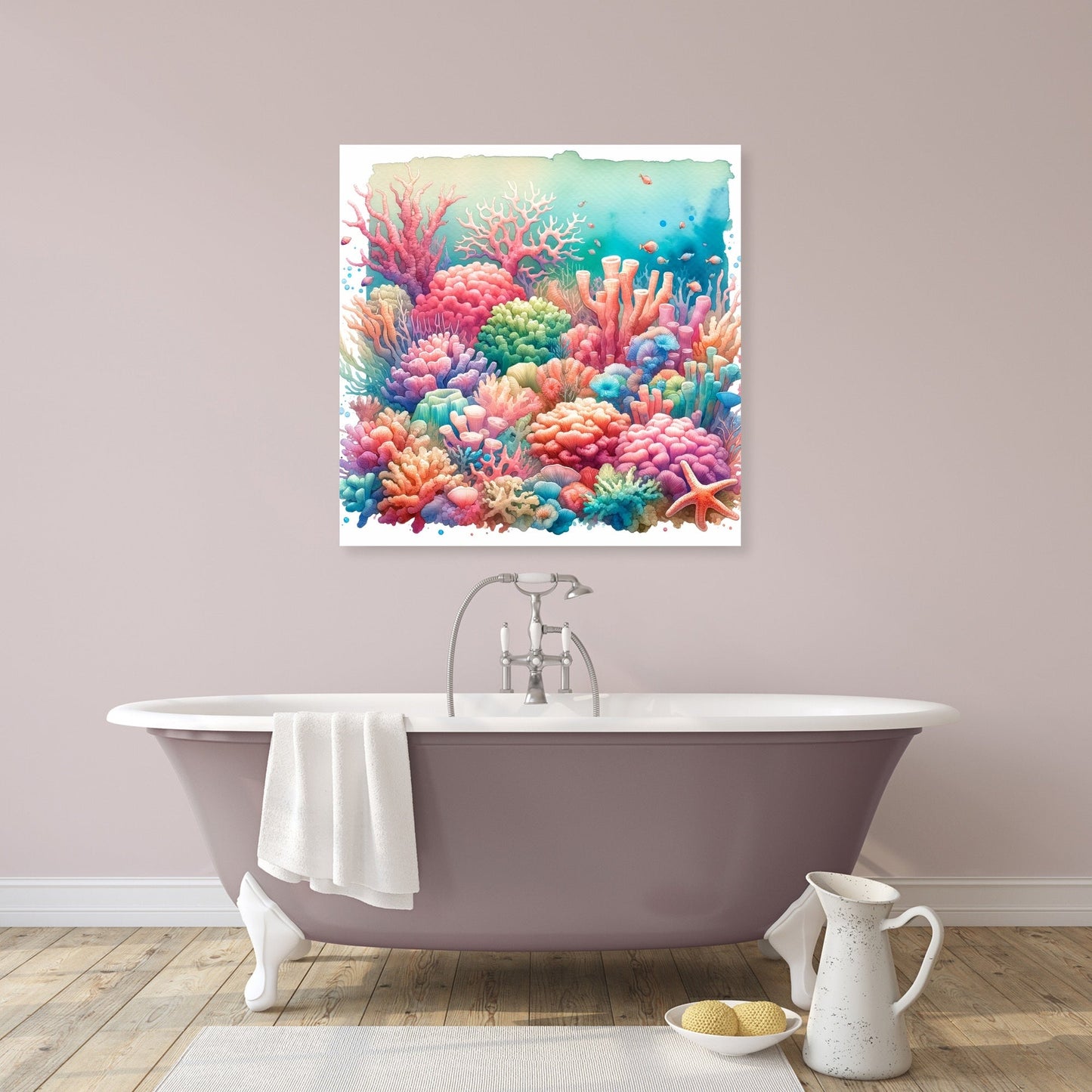 Vibrant Coral Reef Canvas