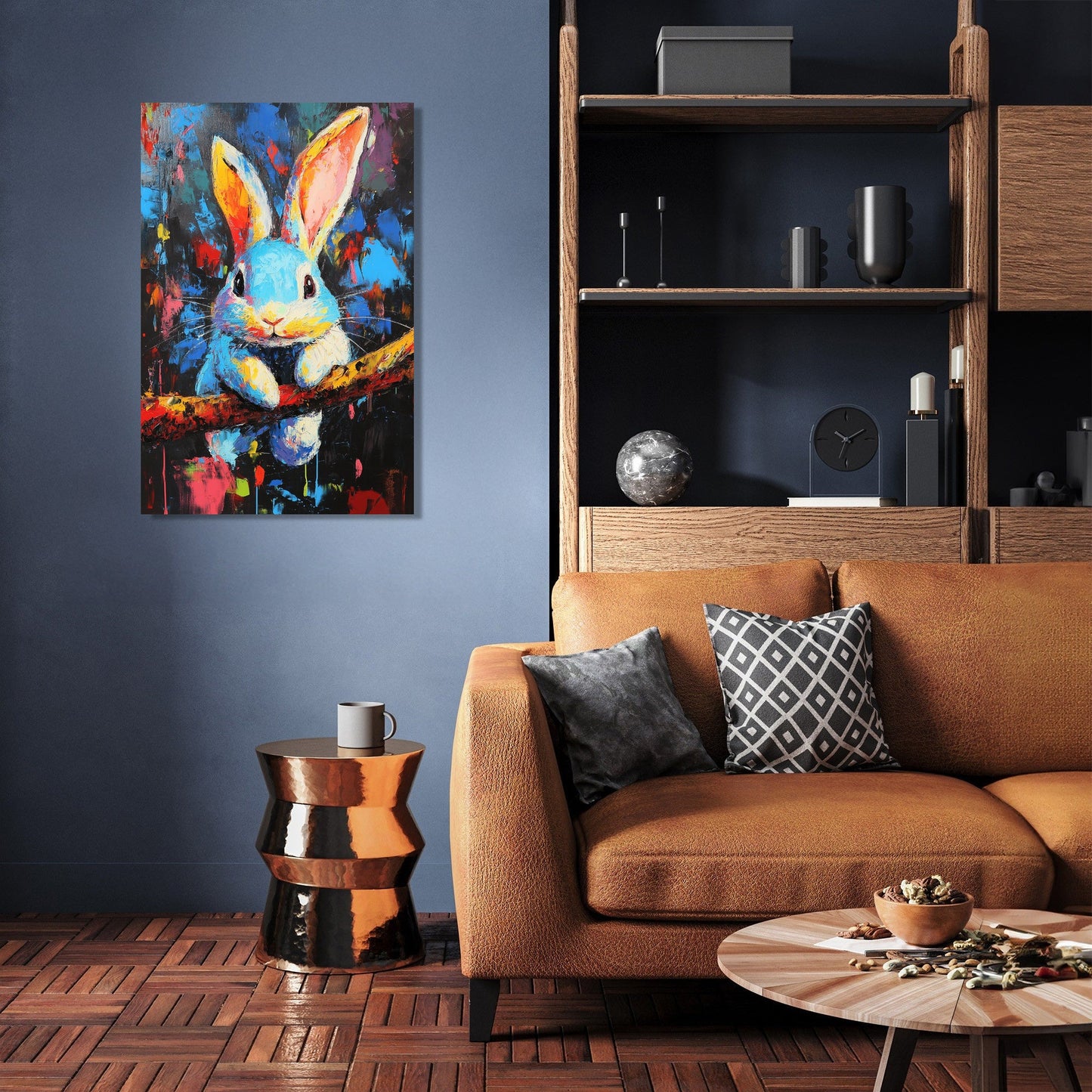 Swinging Bunny Canvas