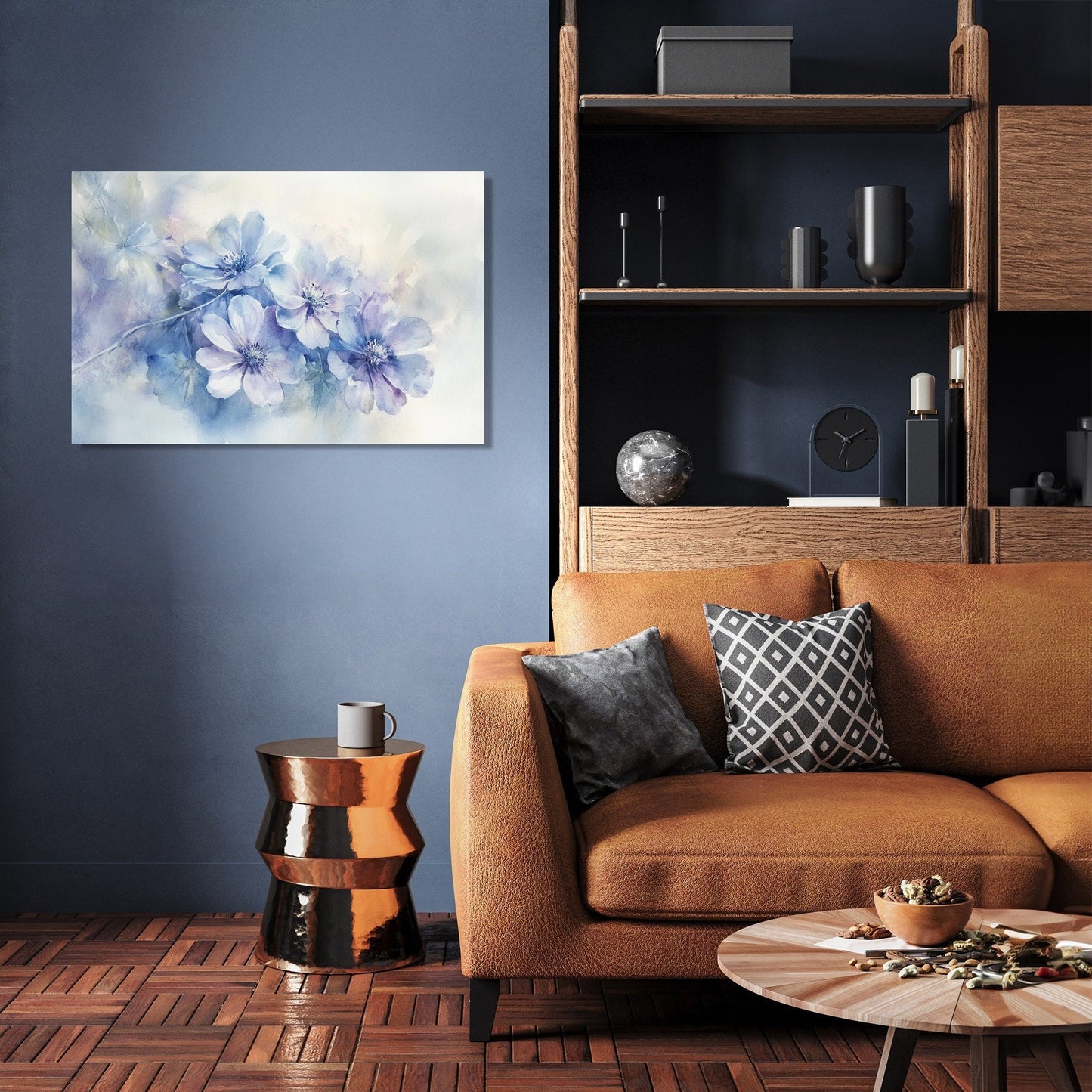 Melancholy Cineraria Canvas