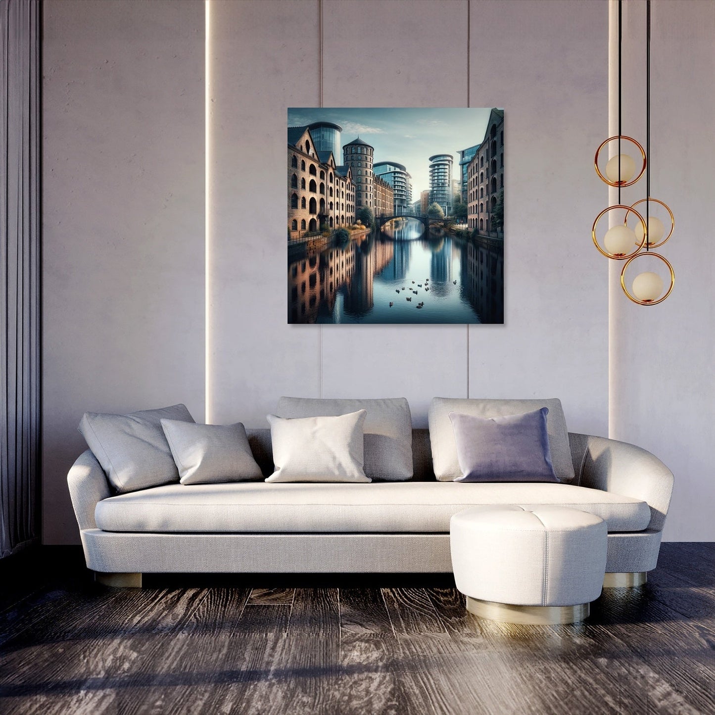 Manchester Castlefield Calm Canvas