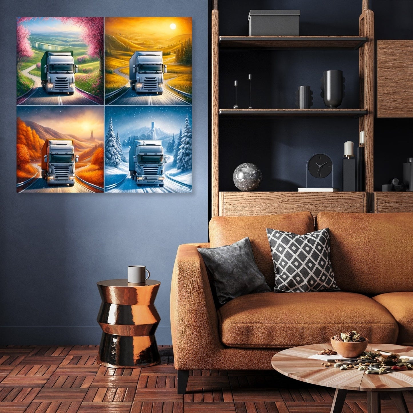 Seasons of the Road Canvas