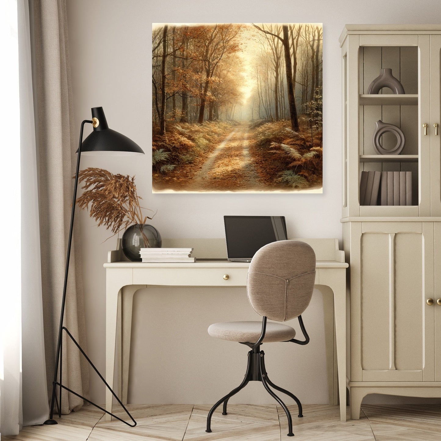 Autumn Evening Pathway Canvas