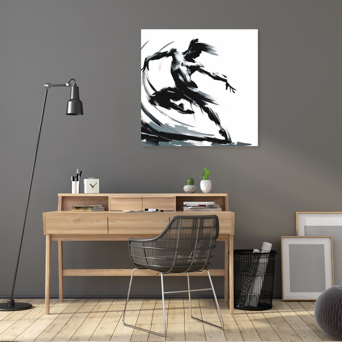 Energetic Silhouette Canvas