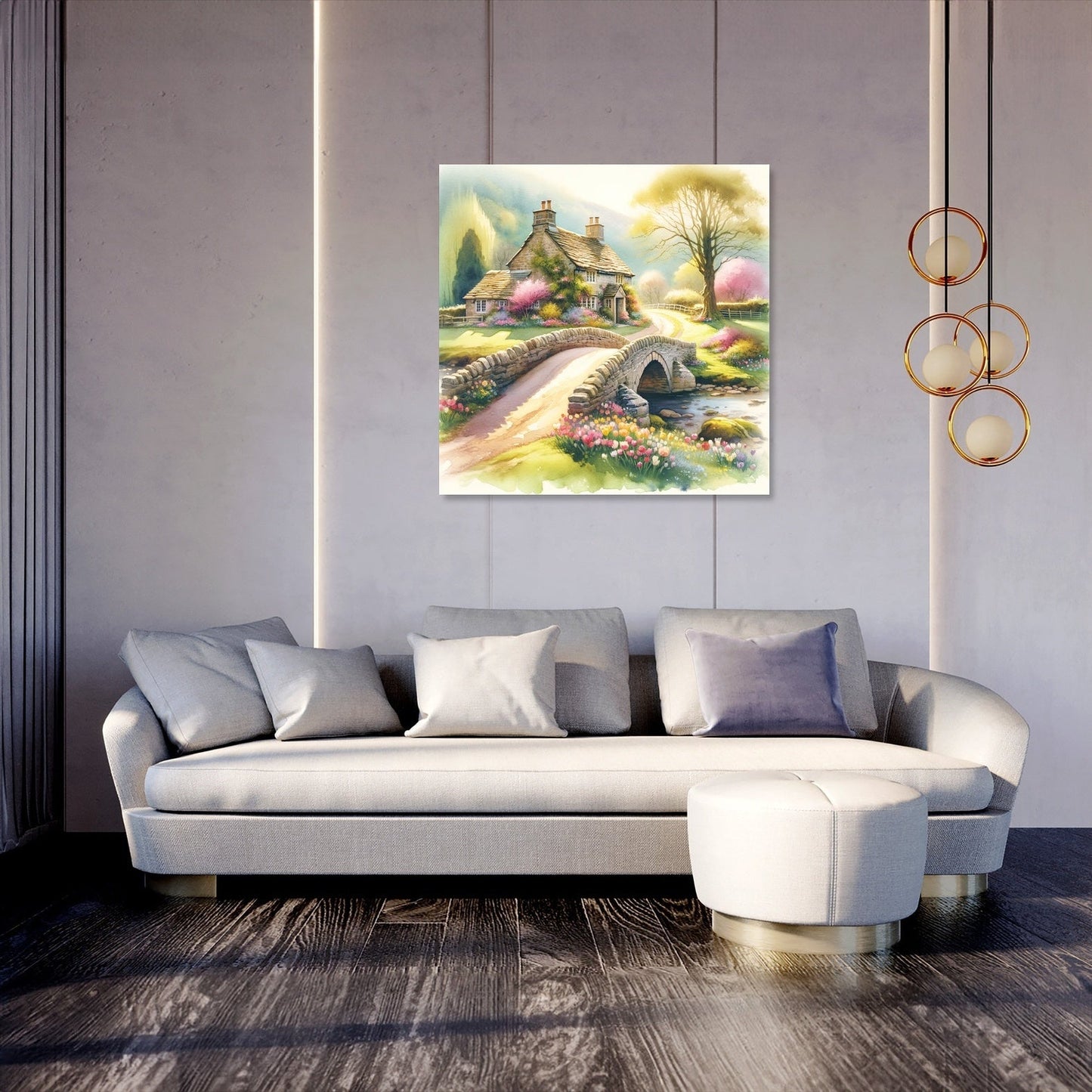 Springtime Stonebridge Retreat Canvas