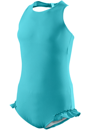 Girl's Halterneck Swimsuit in Tropic Turq