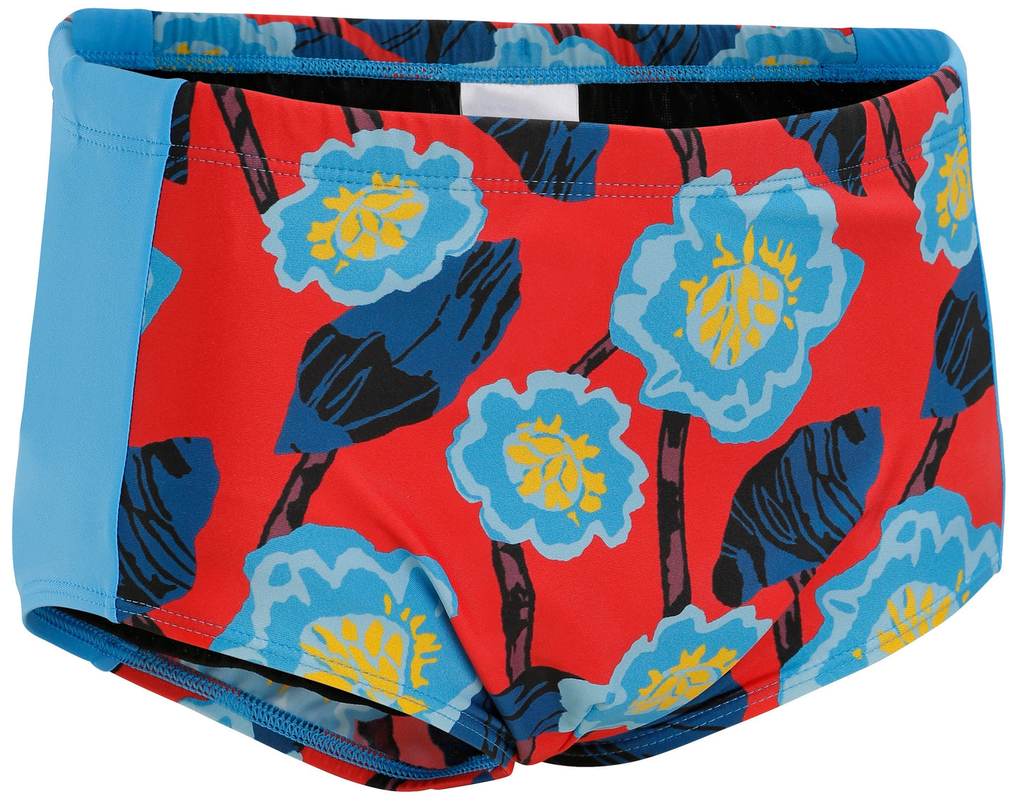 Boy's Waterproof Incontinence Swim Trunks – Floral Blue