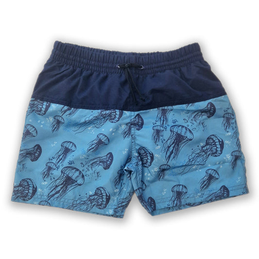 Boy's Jellyfish Board Swim Shorts - Navy/blue *