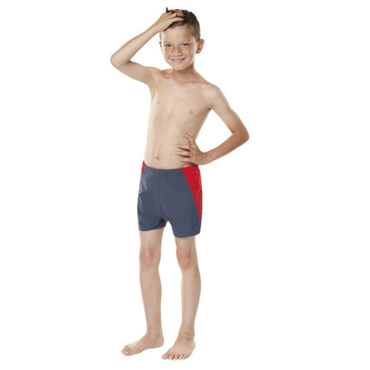 Boy's Swim Shorties Slate Red *