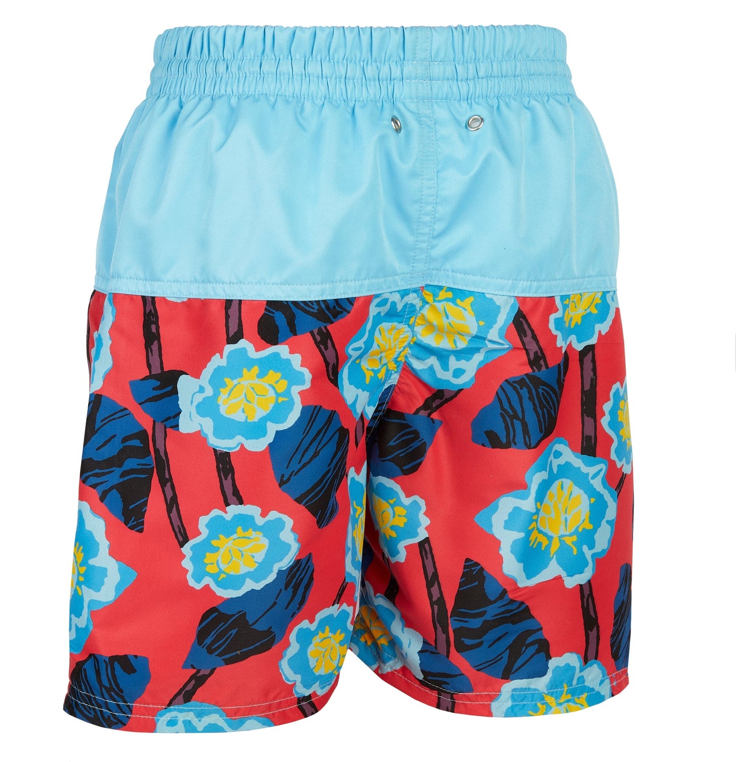Boy's Board Swim Shorts - Floral Blue *