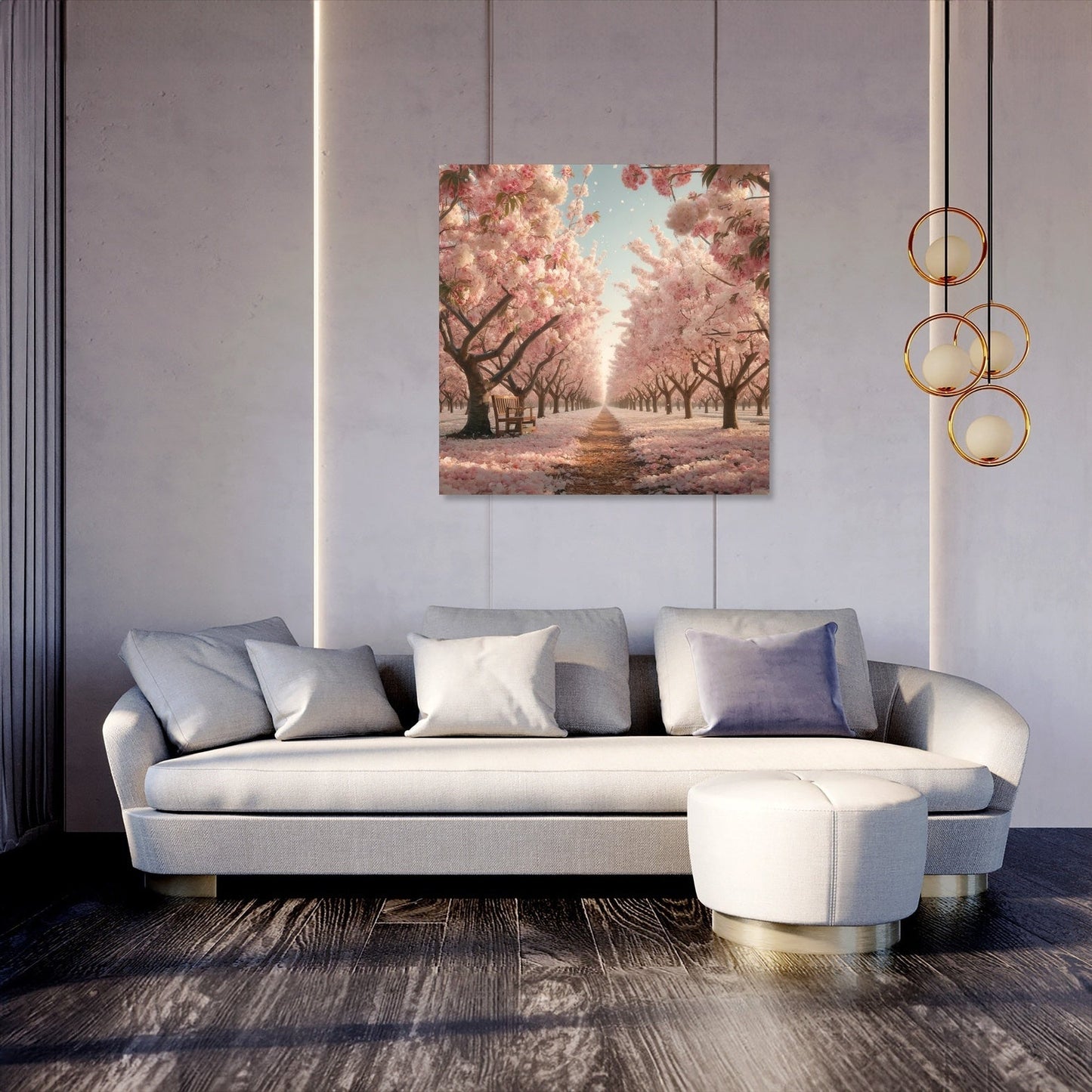 Cherry Blossom Orchard Canvas