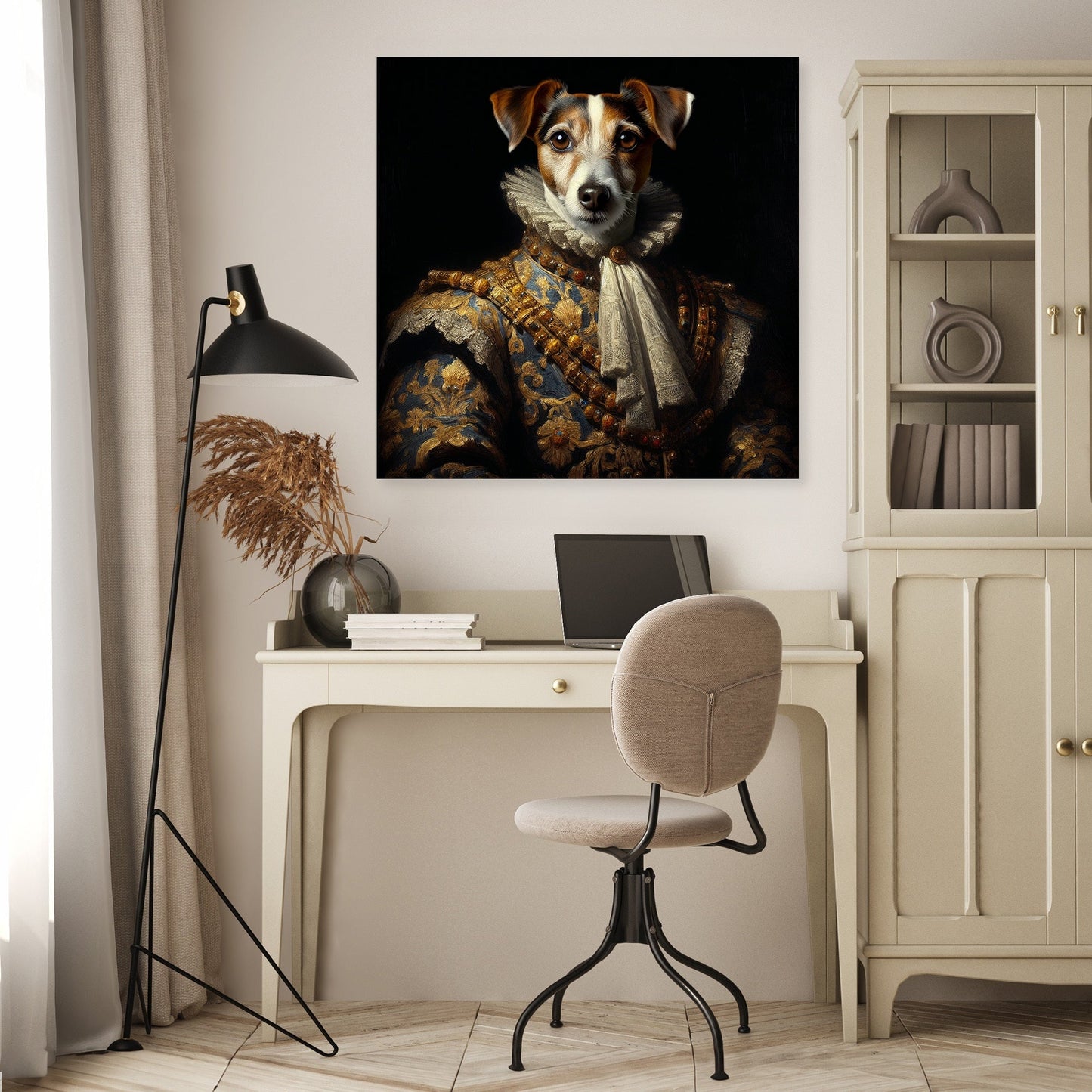 Regal Terrier Royalty Canvas