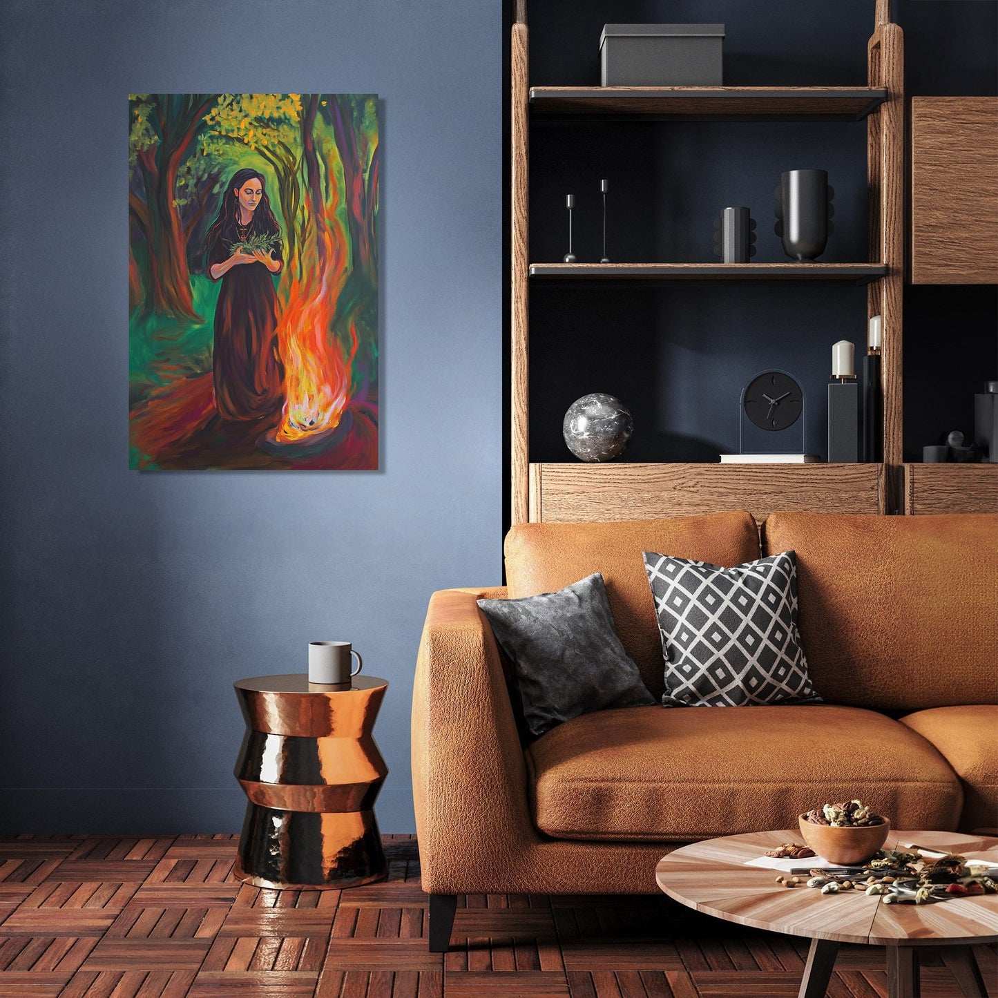 Bealtaine Priestess Offering Canvas