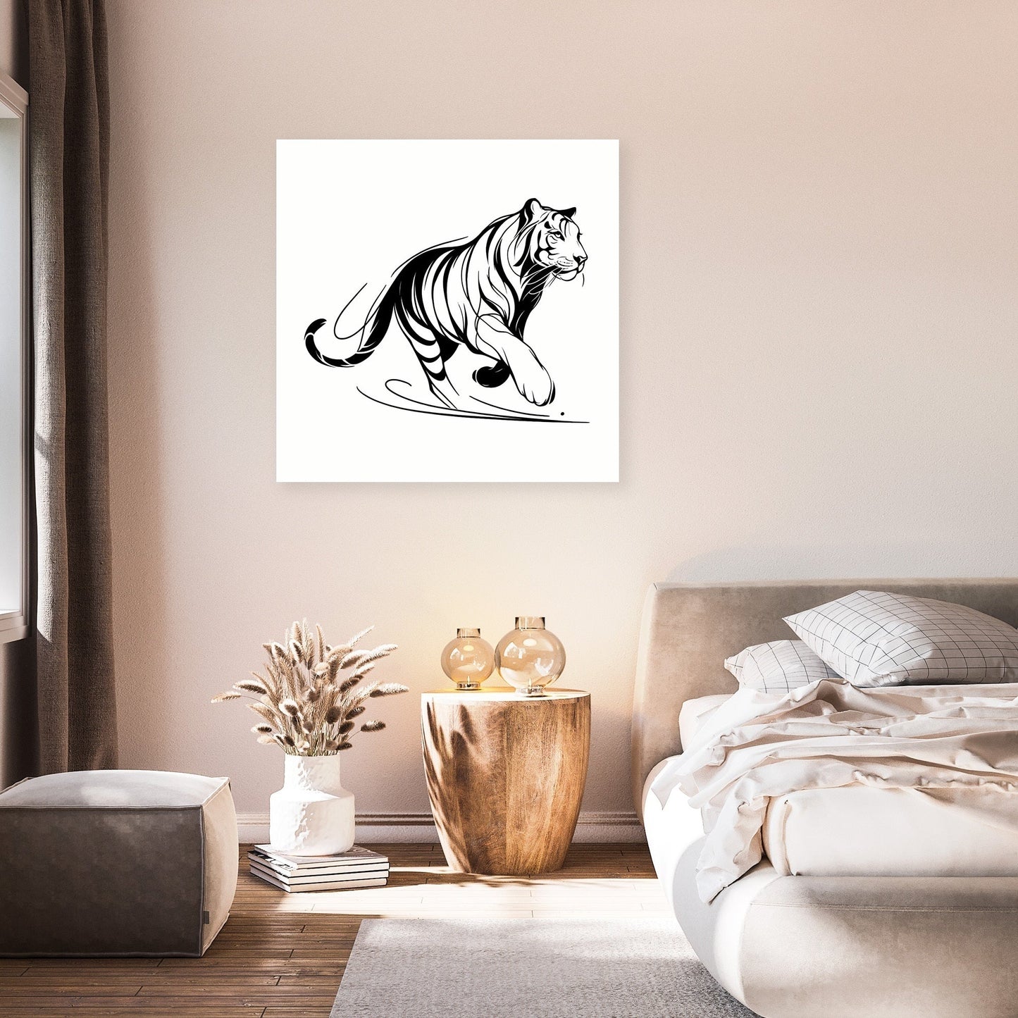 Elegant Motion Tiger Canvas