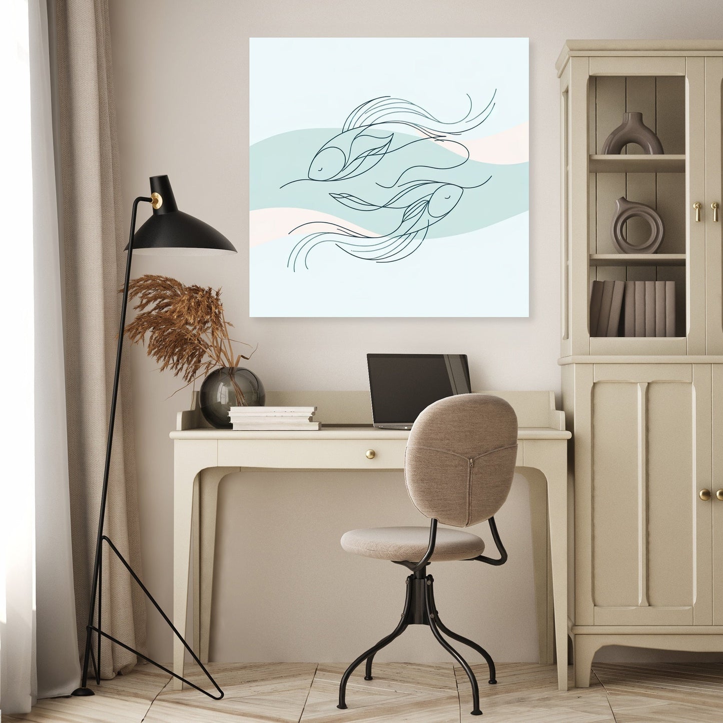 Graceful Swimmers Canvas