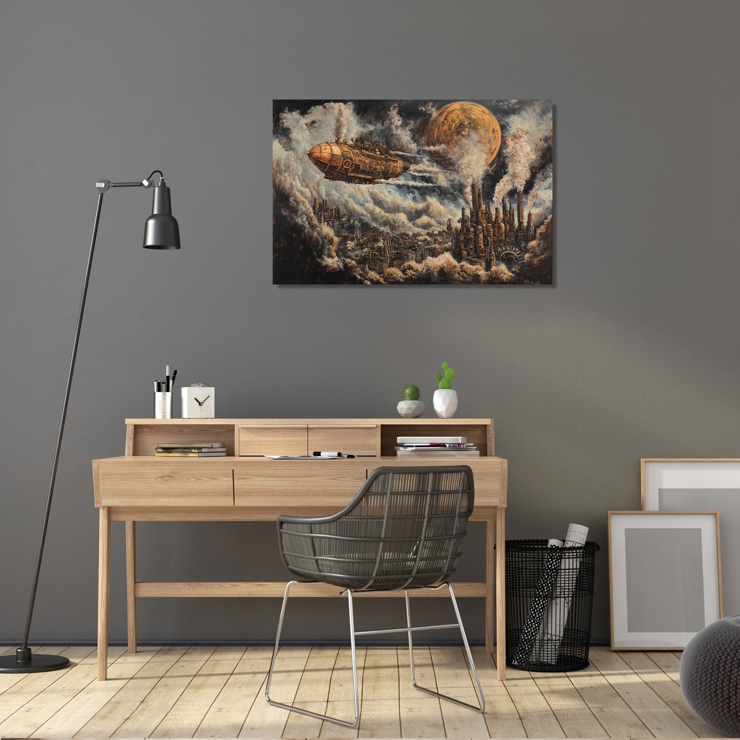 Mechanical Dreamscape Canvas