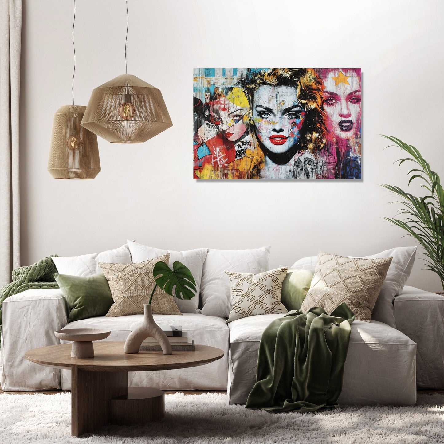 Pop Icon Graffiti Canvas