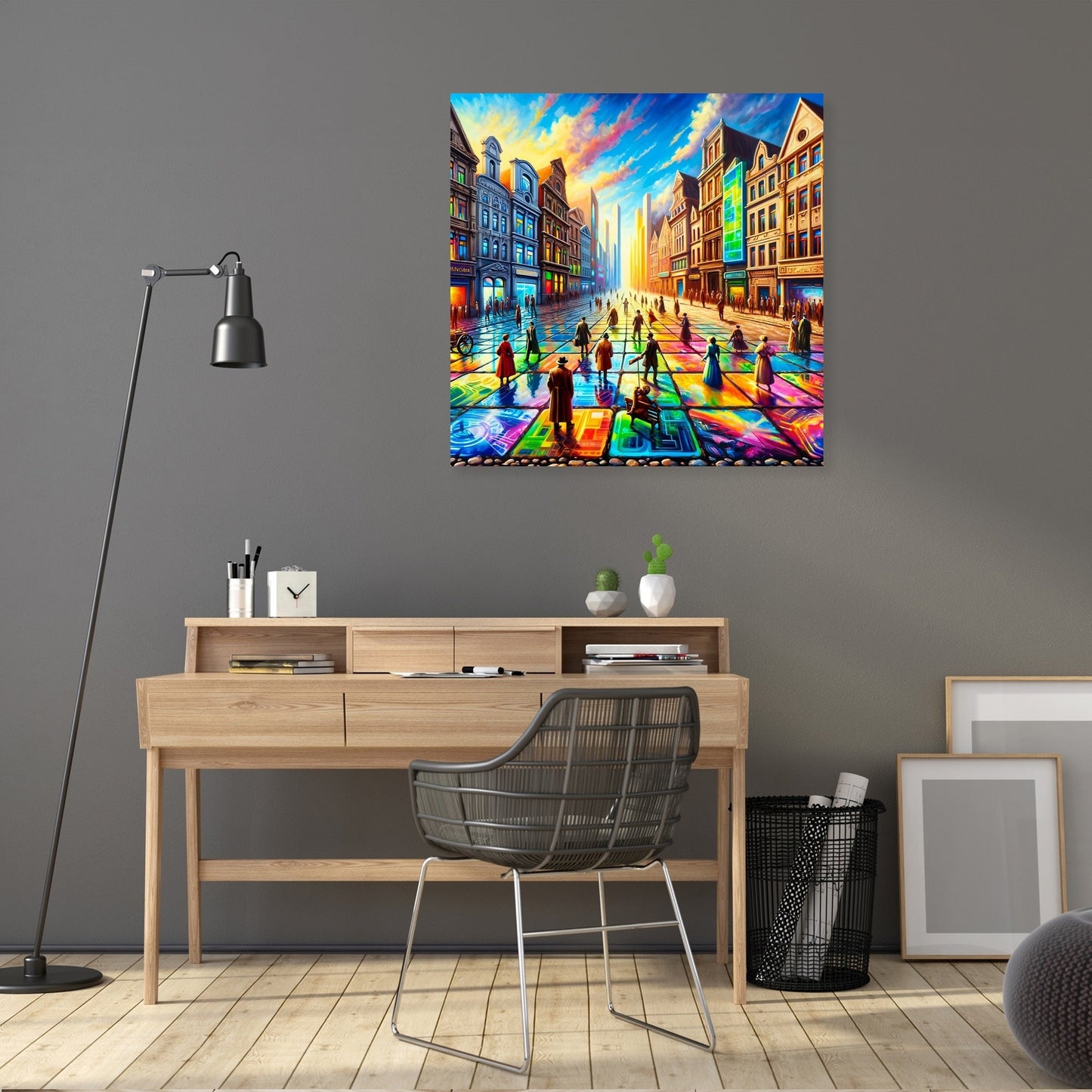 Timelines Converge Plaza Canvas