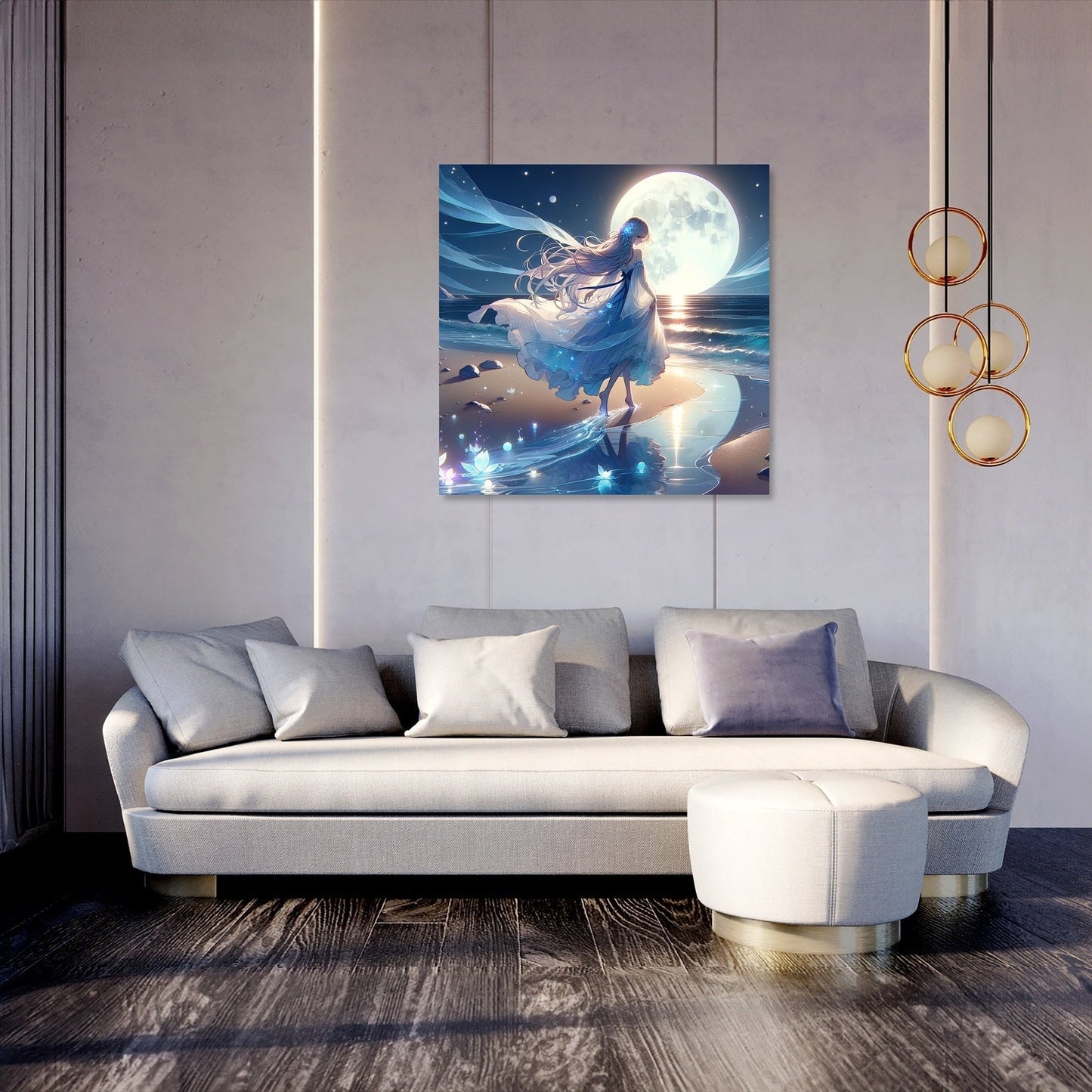 Mystic Moonlight Dance Canvas