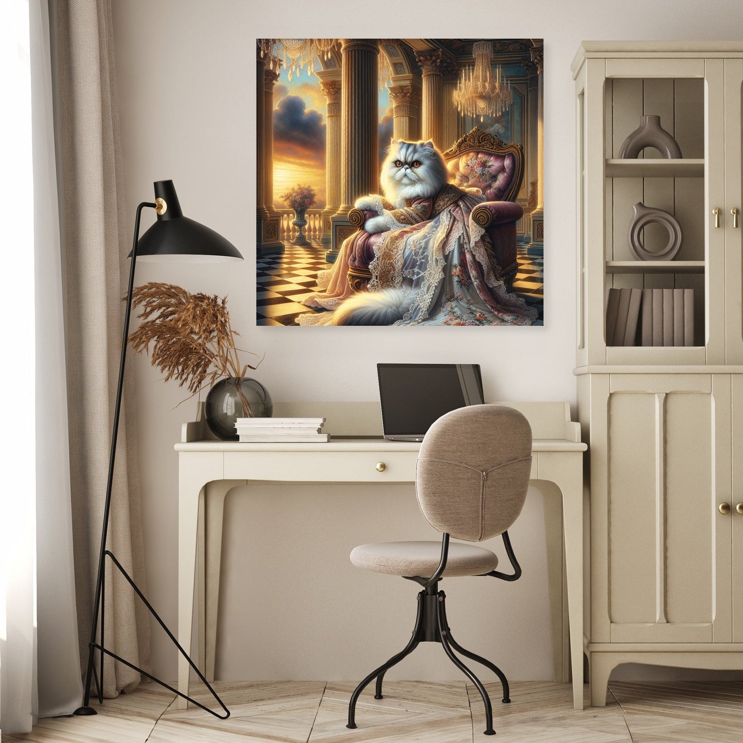 Regal Persian Throne Canvas