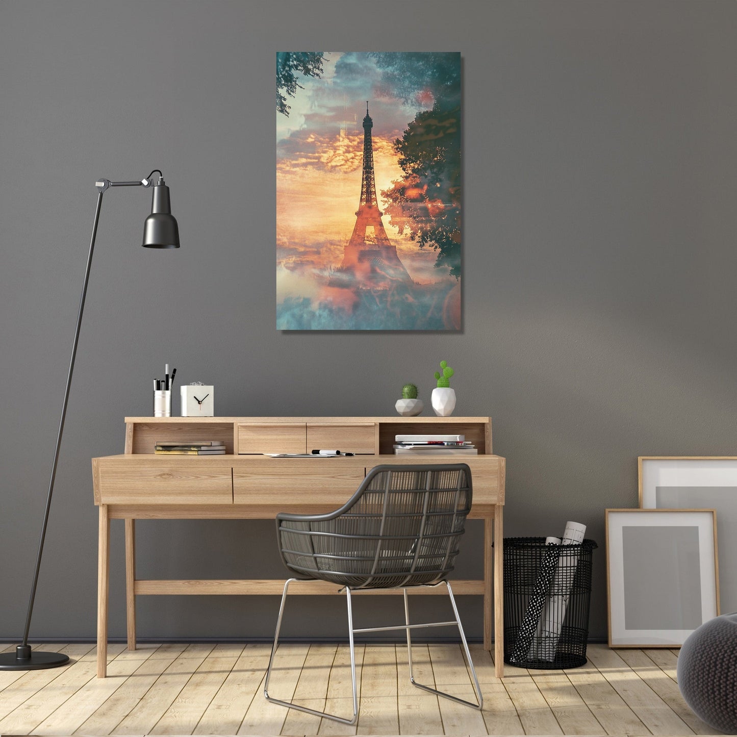 Parisian Dawn Chaos Canvas