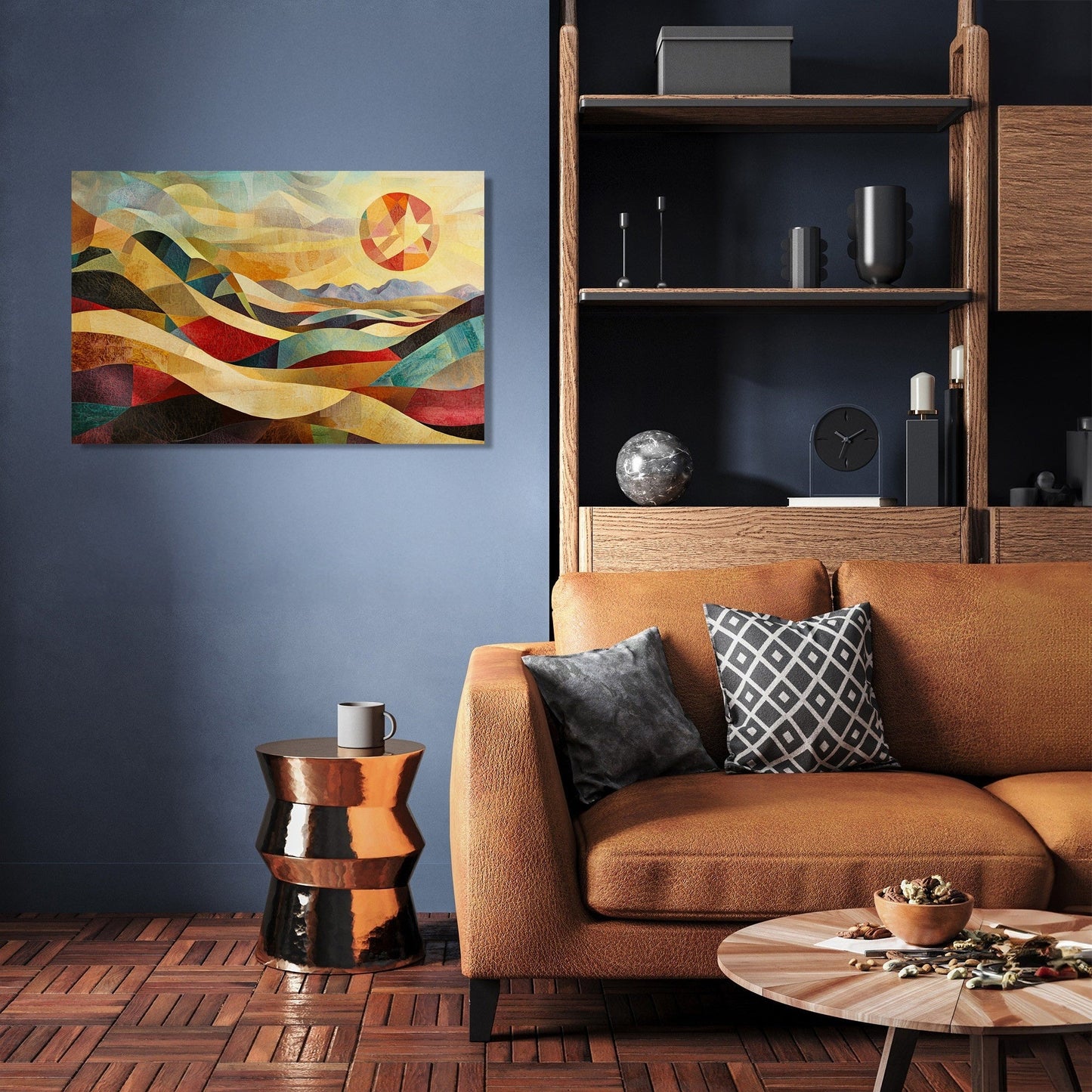 Chaotic Desert Sunrise Canvas