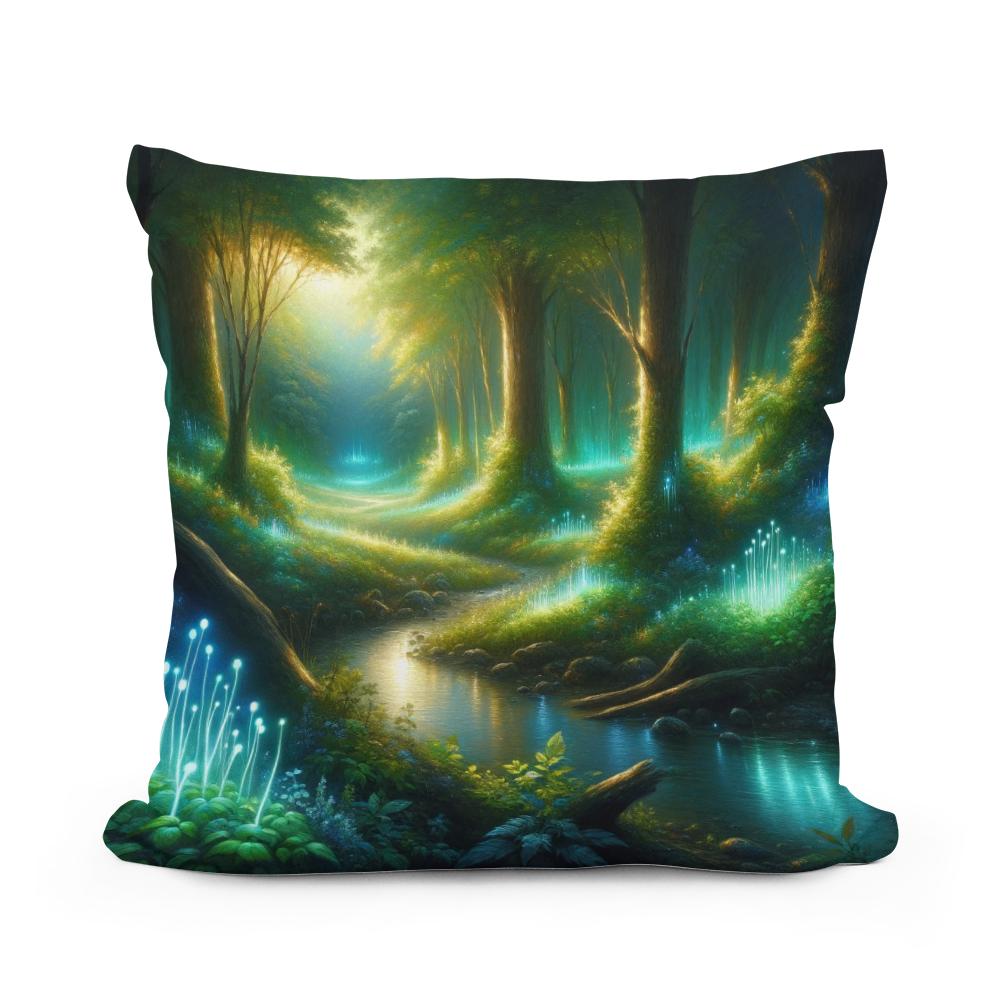 Enchanted Glade Forest Cotton Cushion