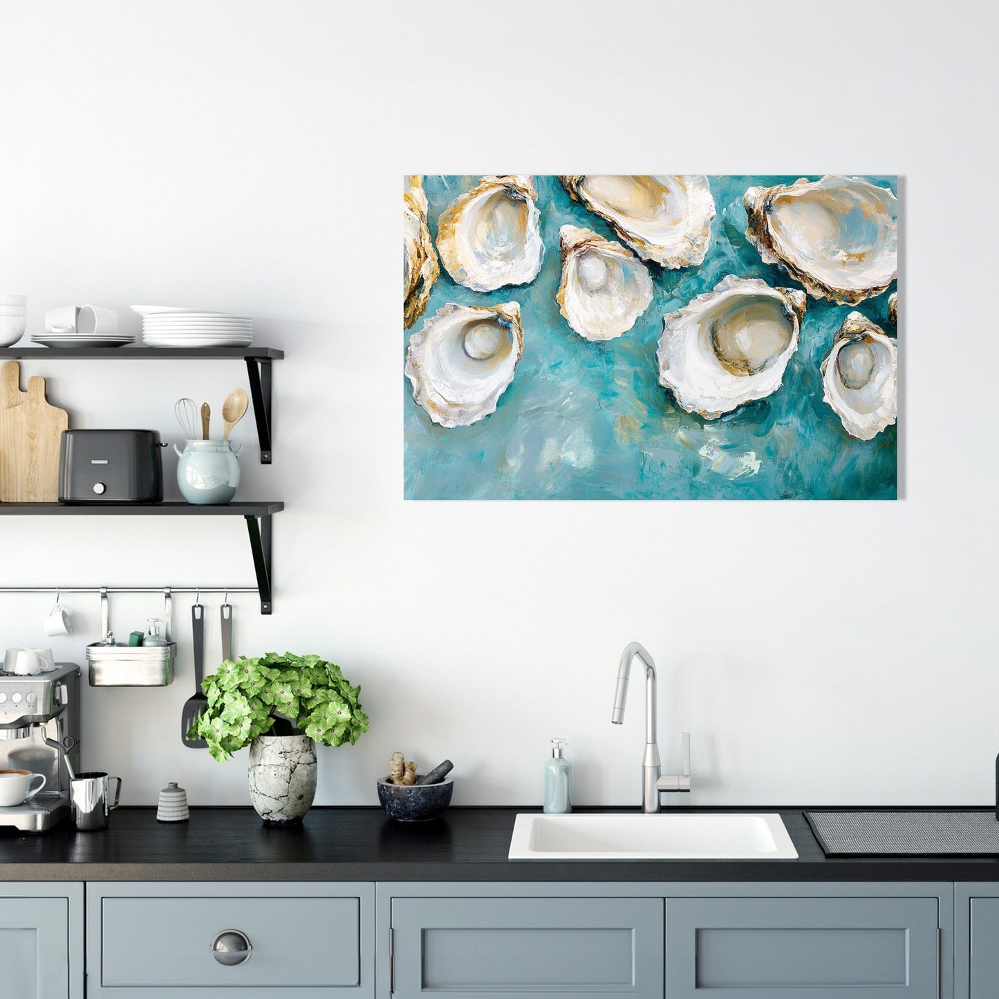 Iridescent Oyster Harmony Canvas