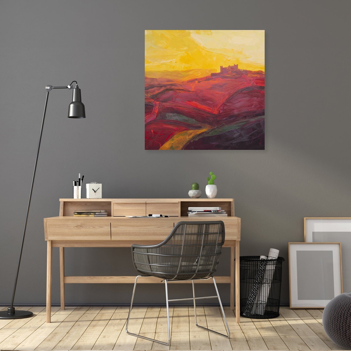 Yorkshire Castle Sunset Canvas