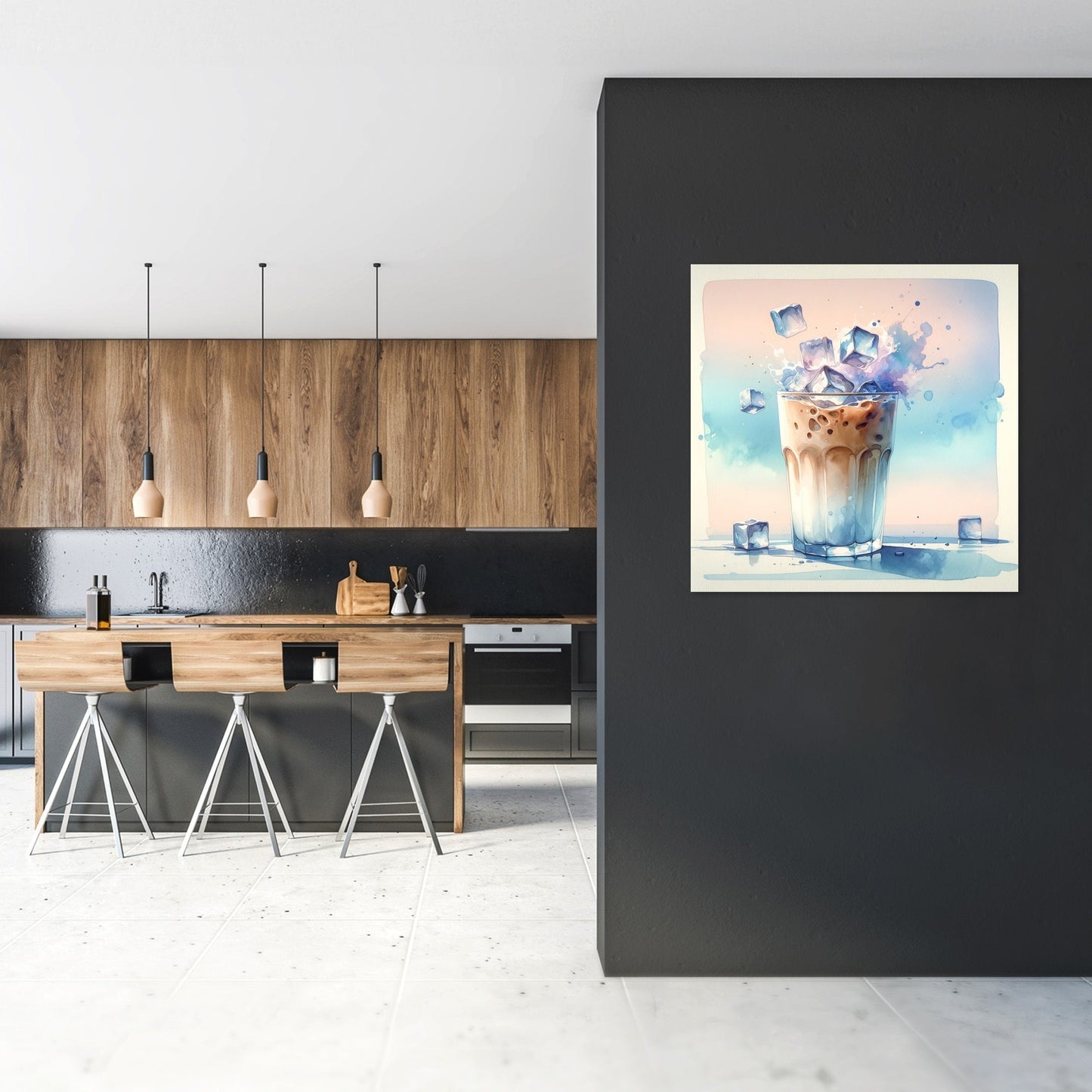 Morning Serenity Iced Latte Canvas