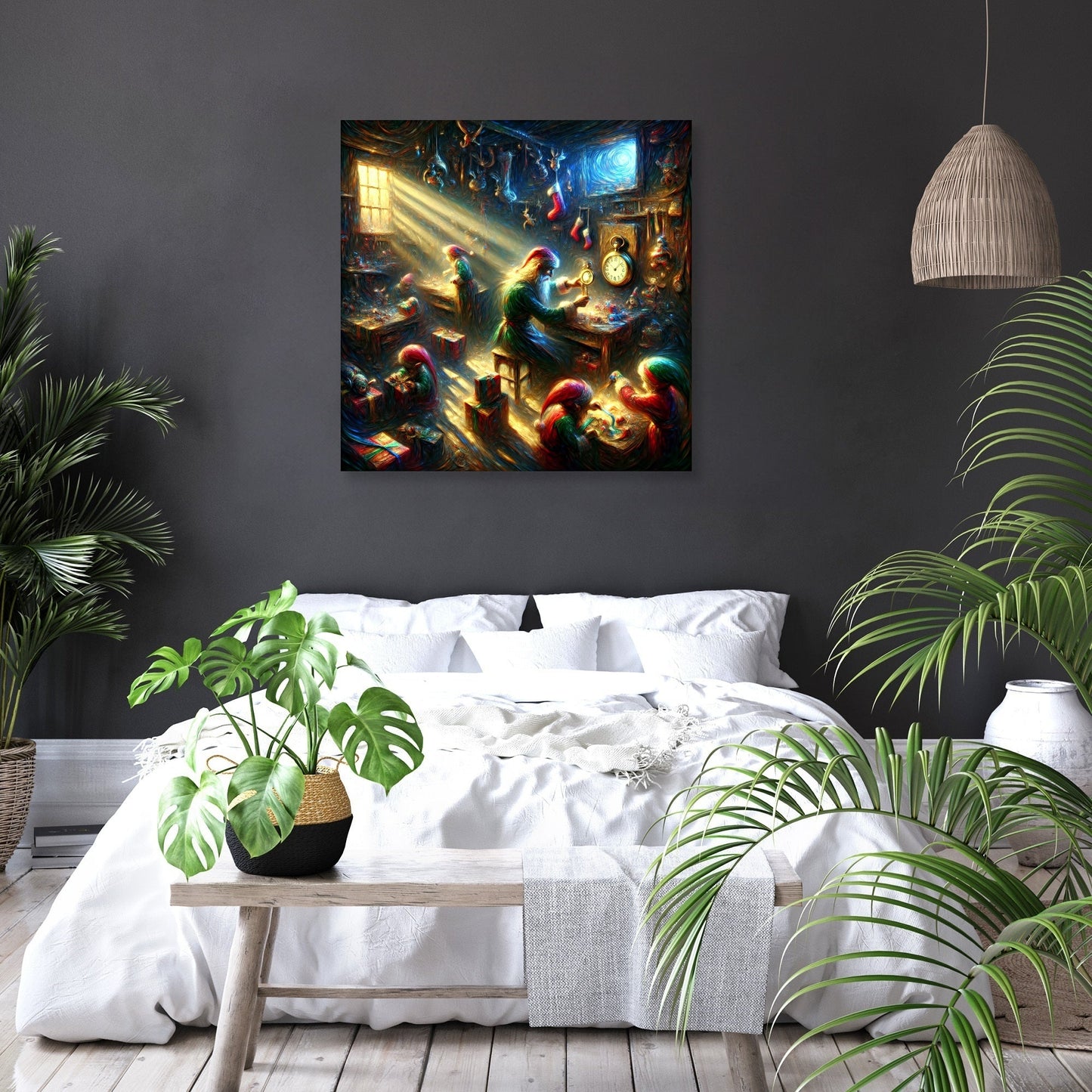 Santa's Midnight Countdown Canvas