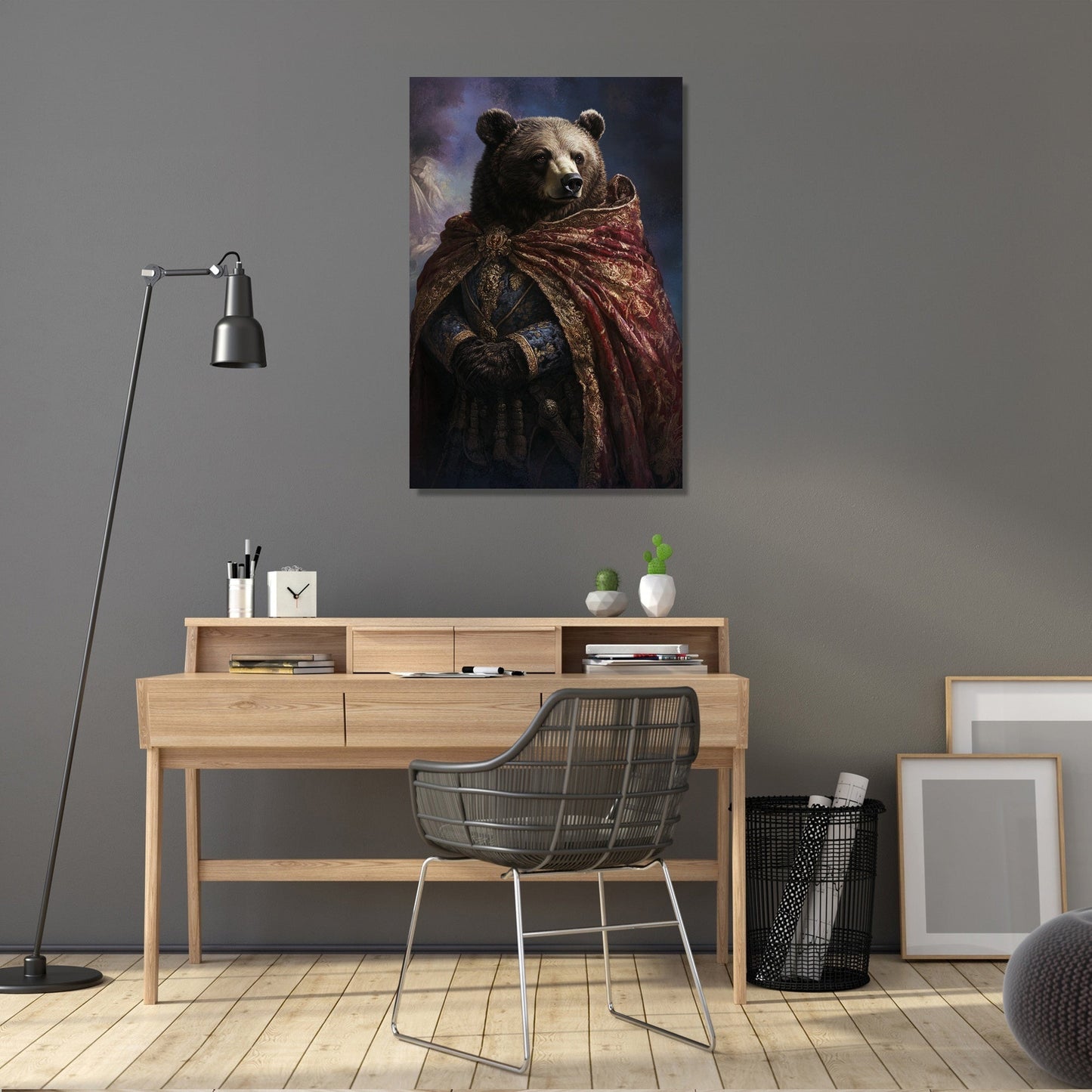 Majestic Monarch Bear Canvas