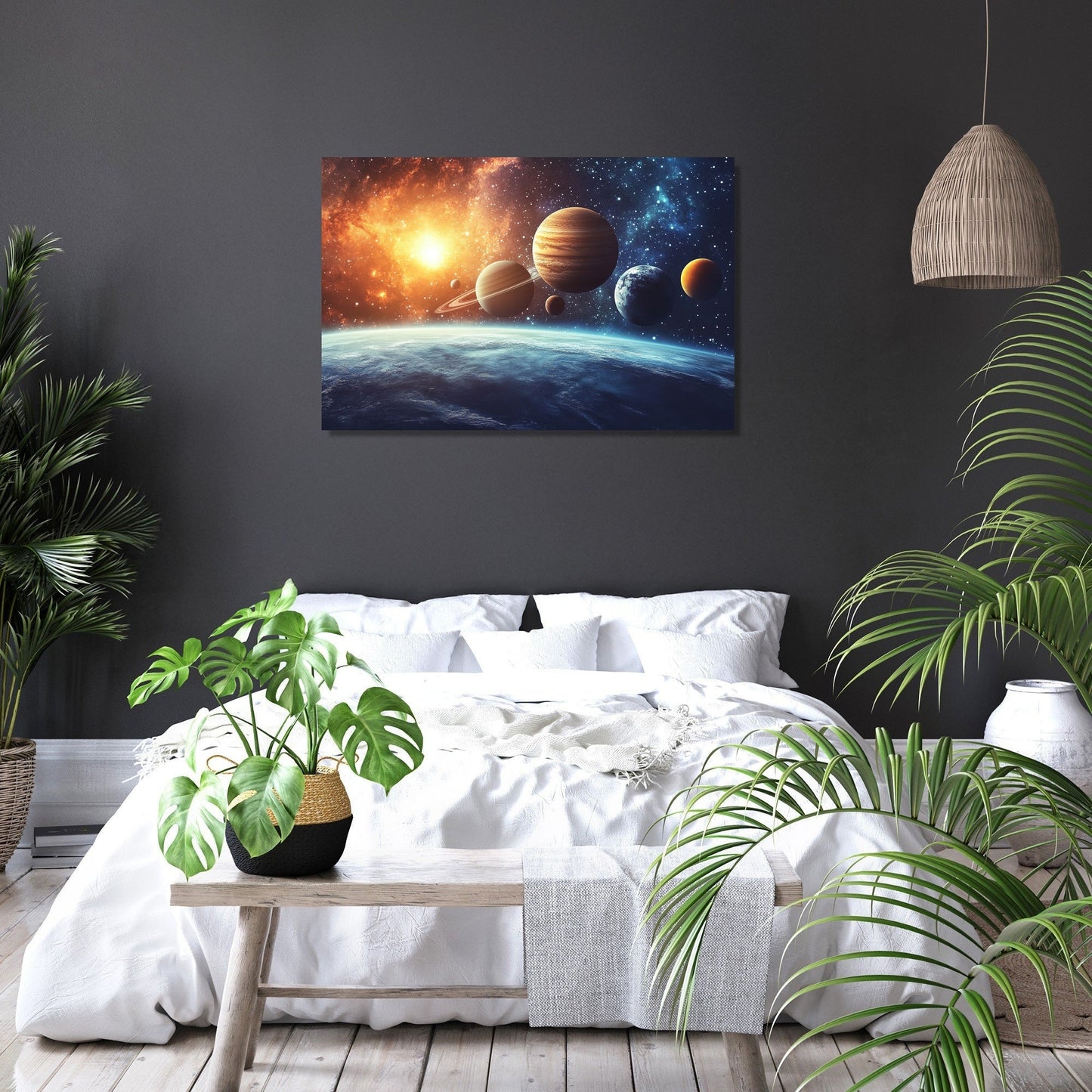 Planetary Elegance Canvas