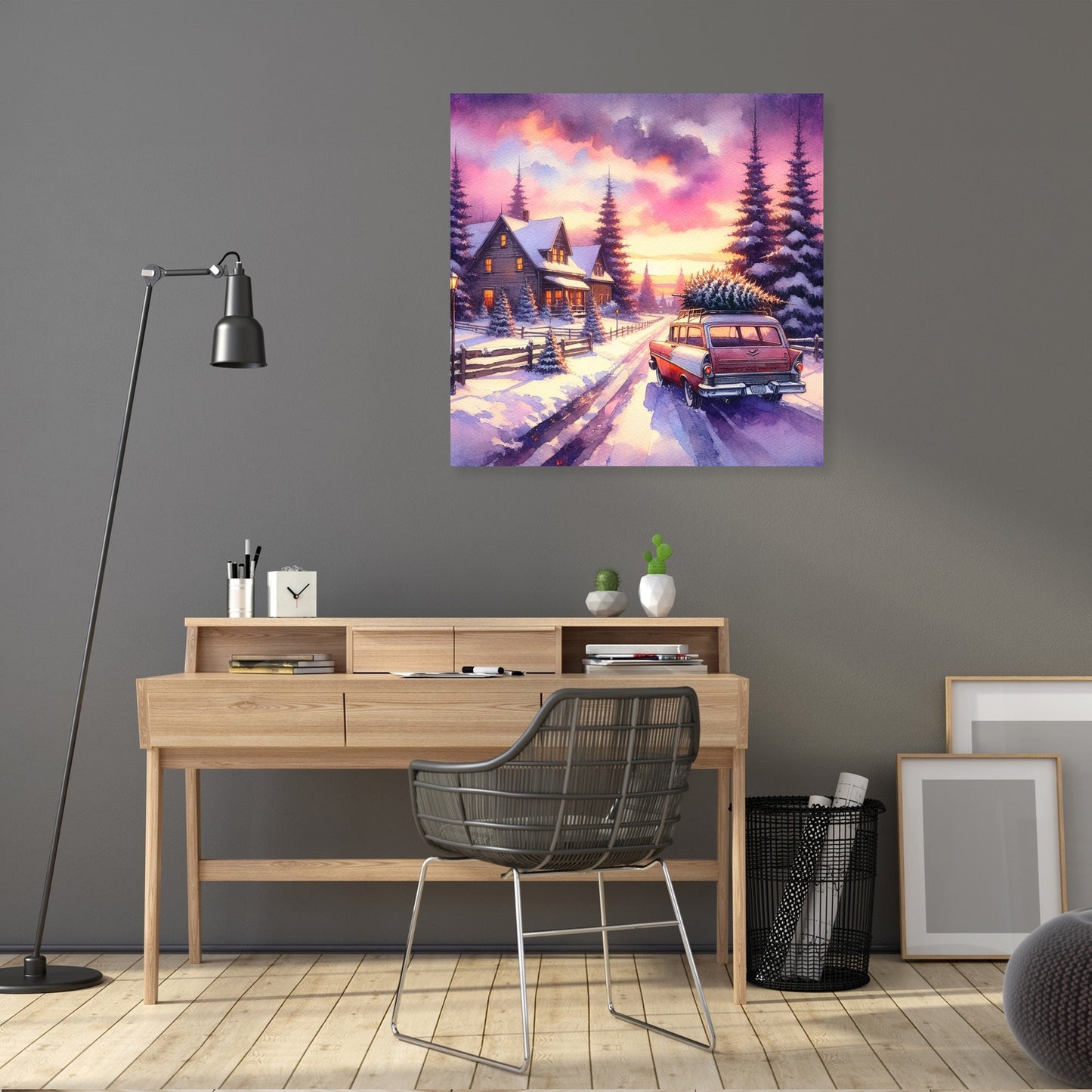 Wistful Winter Sunset Canvas