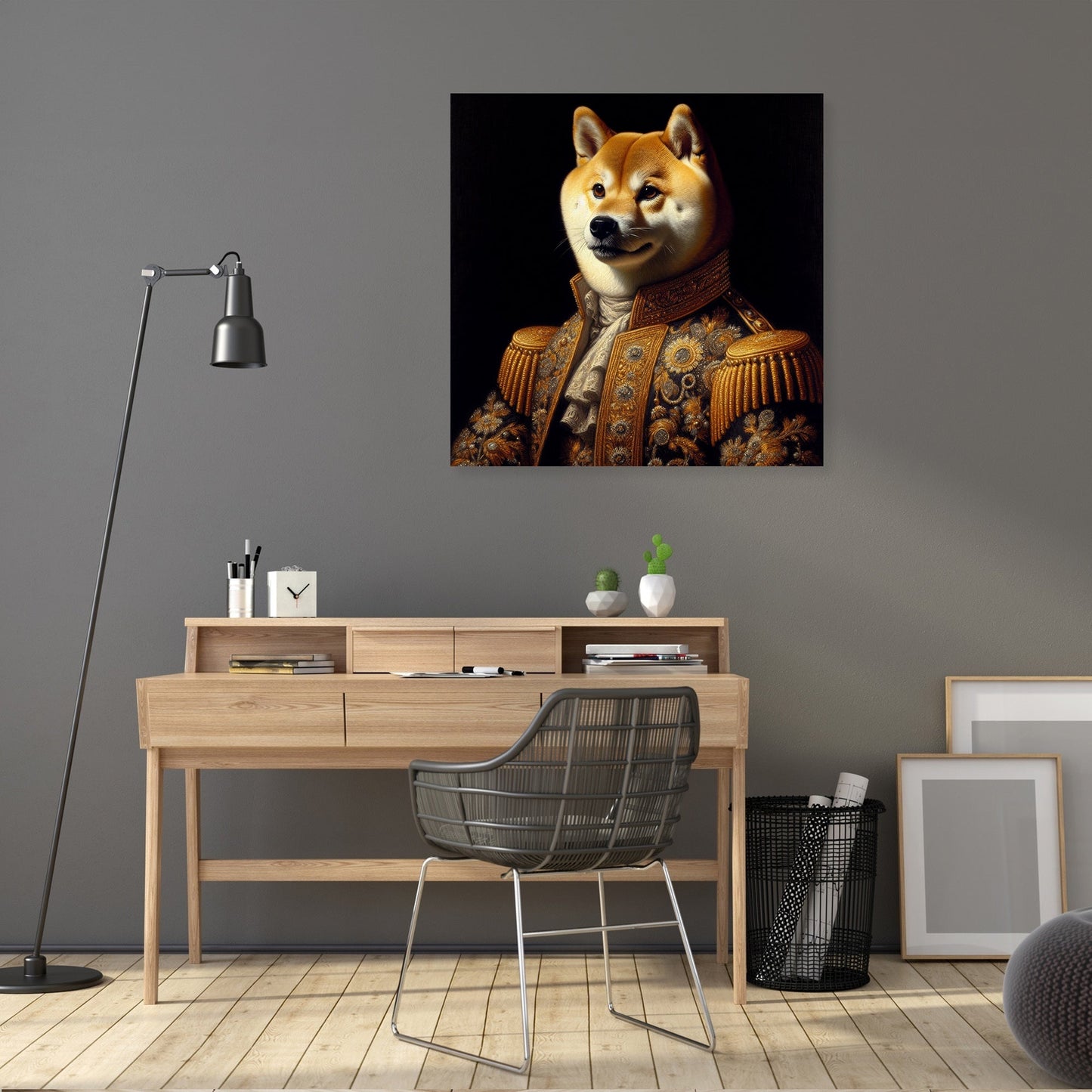 Royal Shiba Impressions Canvas
