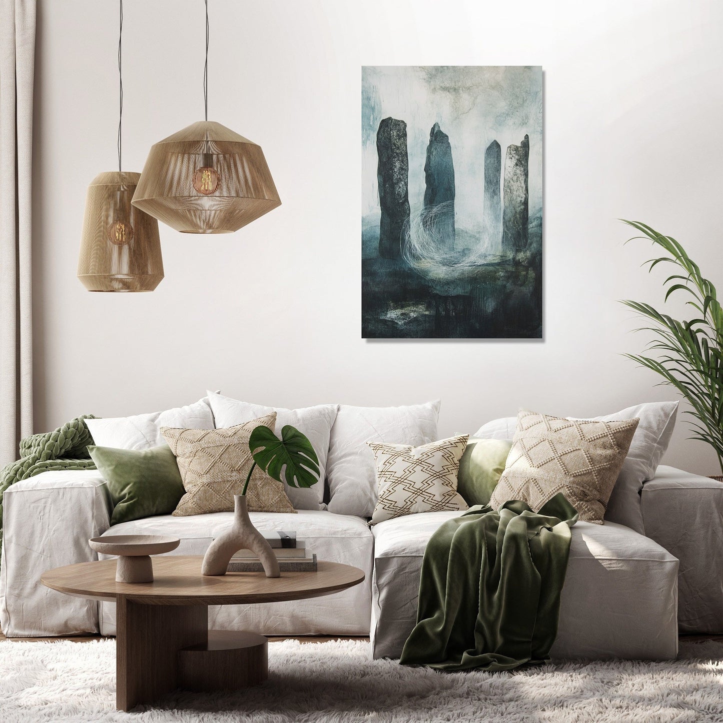 Celestial Stone Circle Canvas