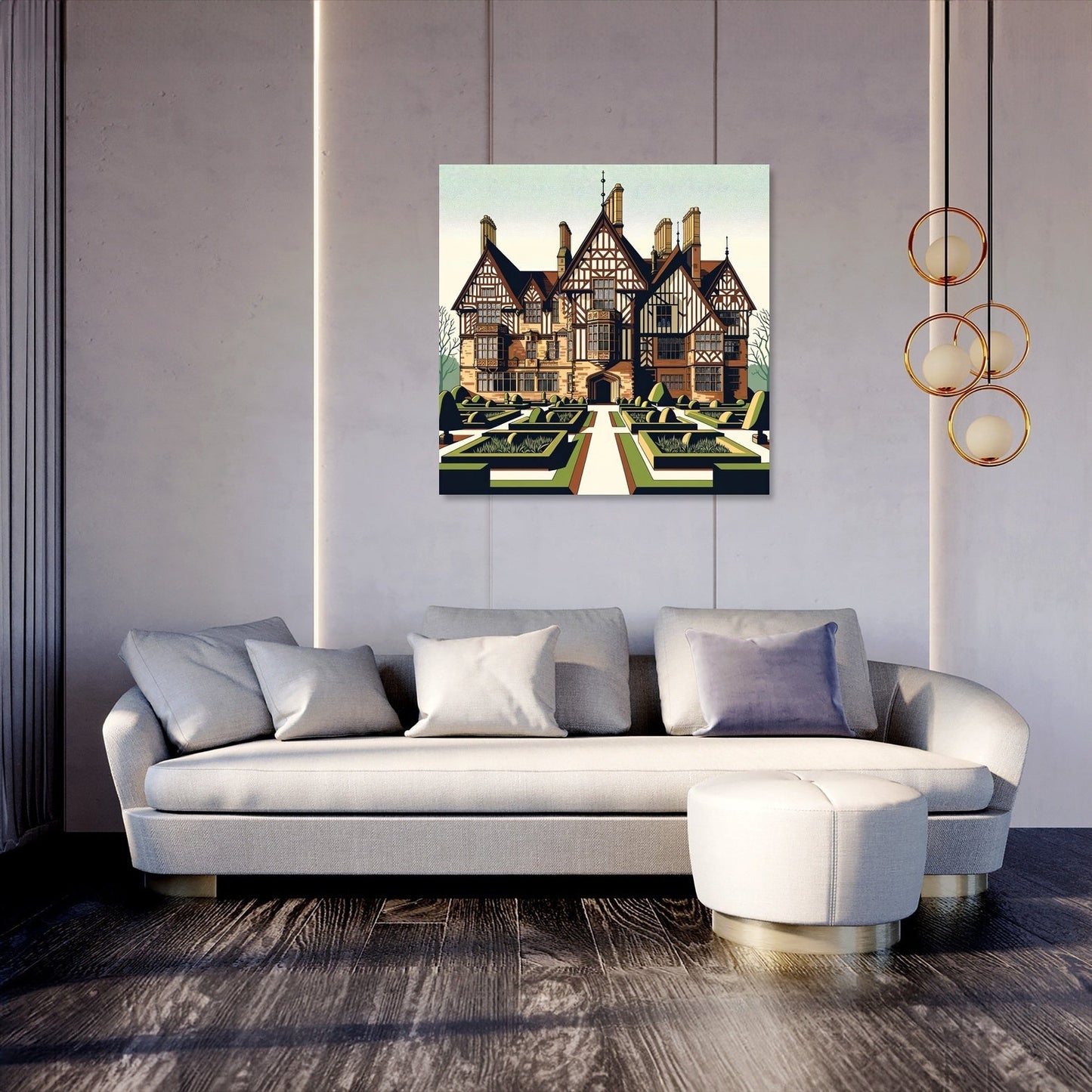 Liverpool Speke Hall Minimalist Vision Canvas