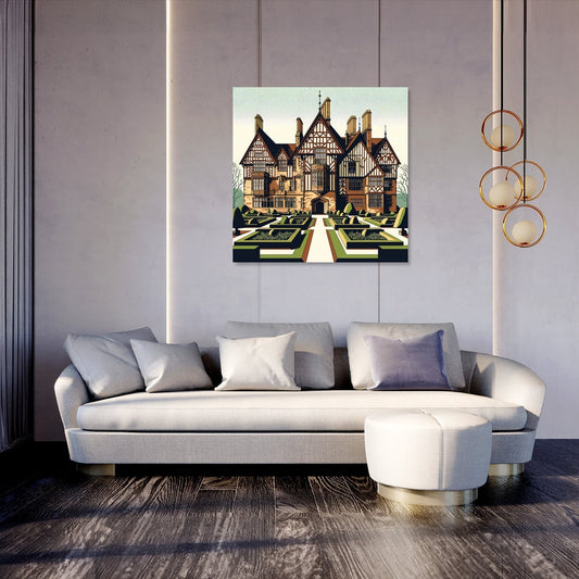 Liverpool Speke Hall Minimalist Vision Canvas