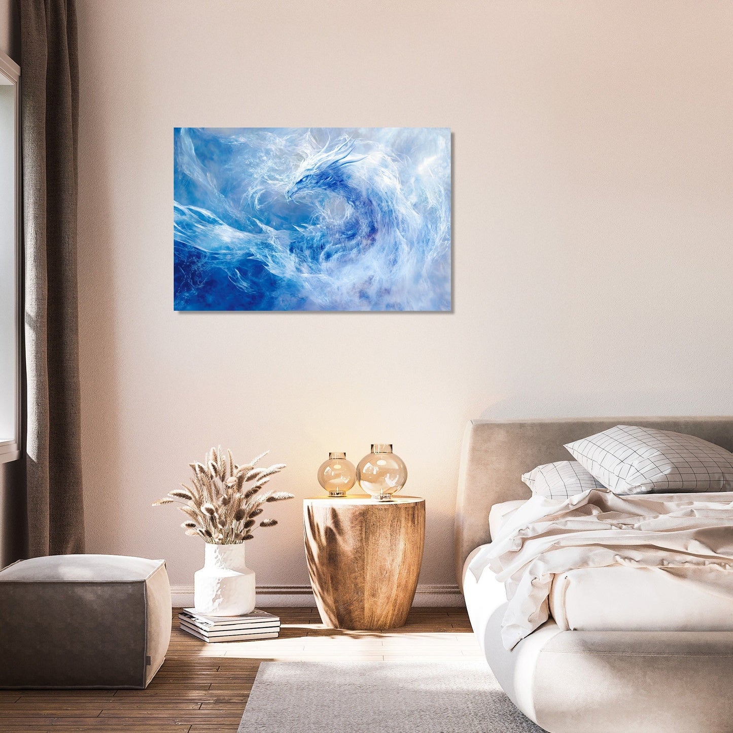 Frostbound Guardian Canvas