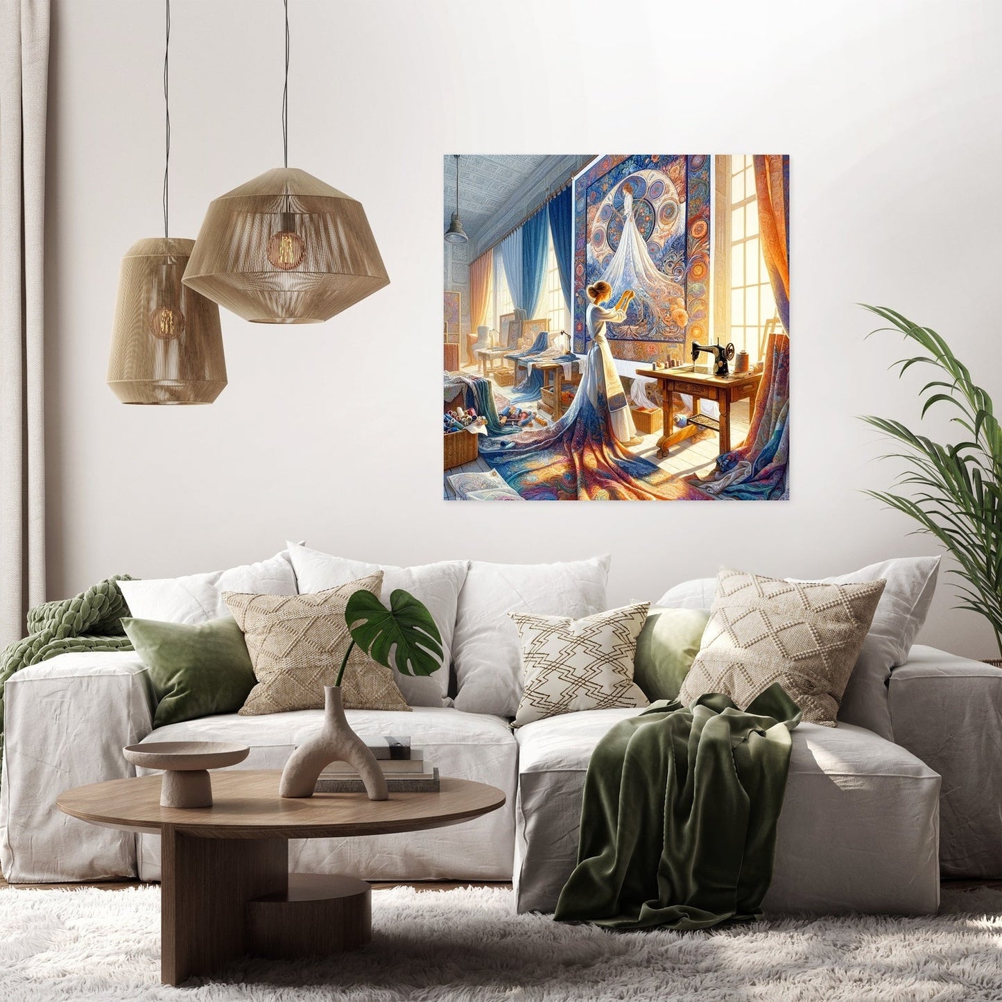 Ethereal Threads Canvas